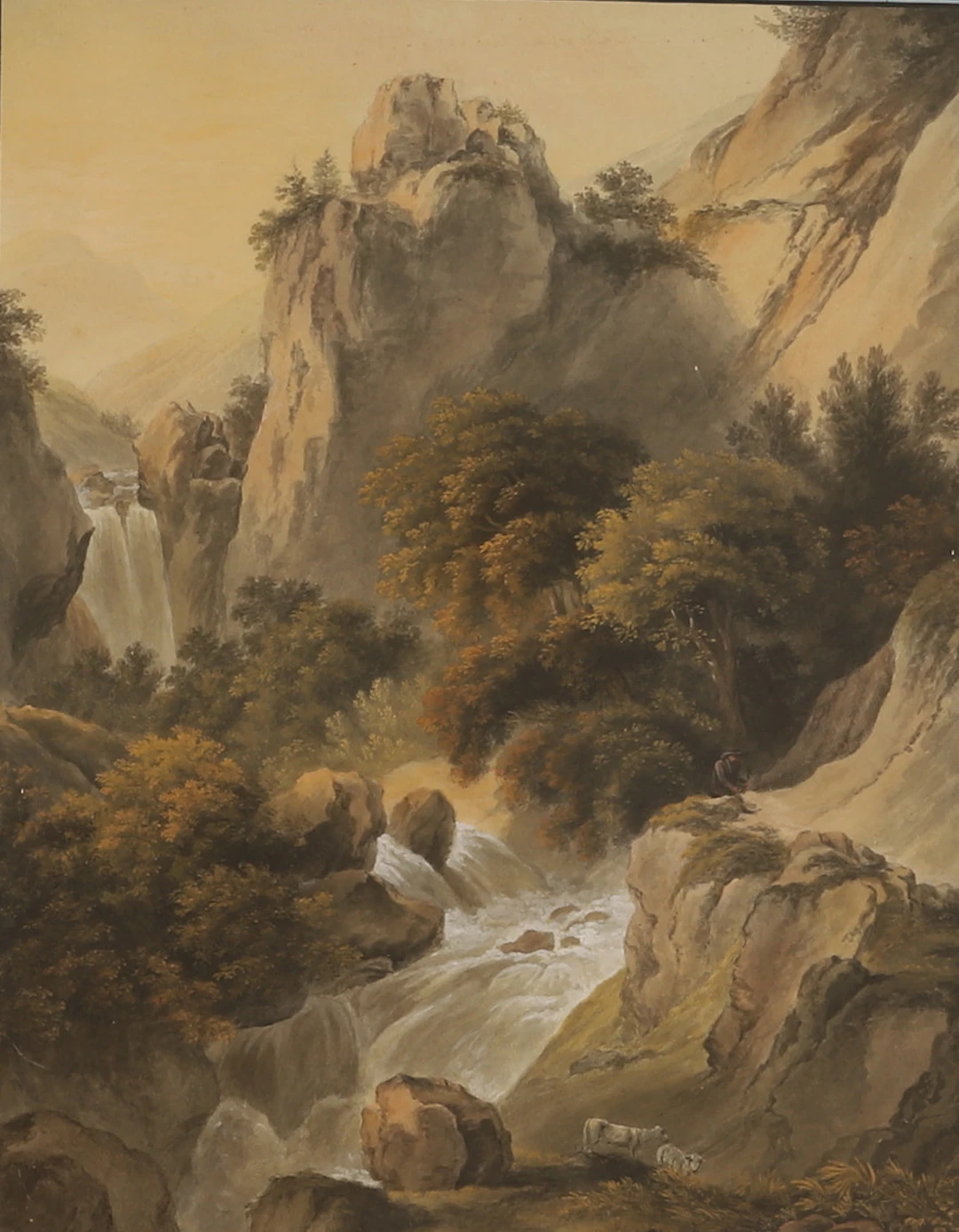 BÉLANGER LOUIS (1756-1816). Tillskriven, gouache.