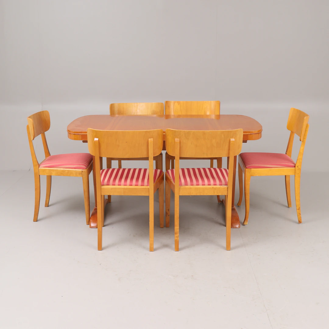 MATSALSGRUPP, 7 delar, Swedish grace, 1930/40-tal.