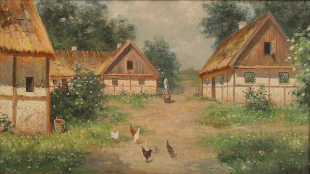 FRANS WILHELM ODELMARK. Olja på duk, signerad.