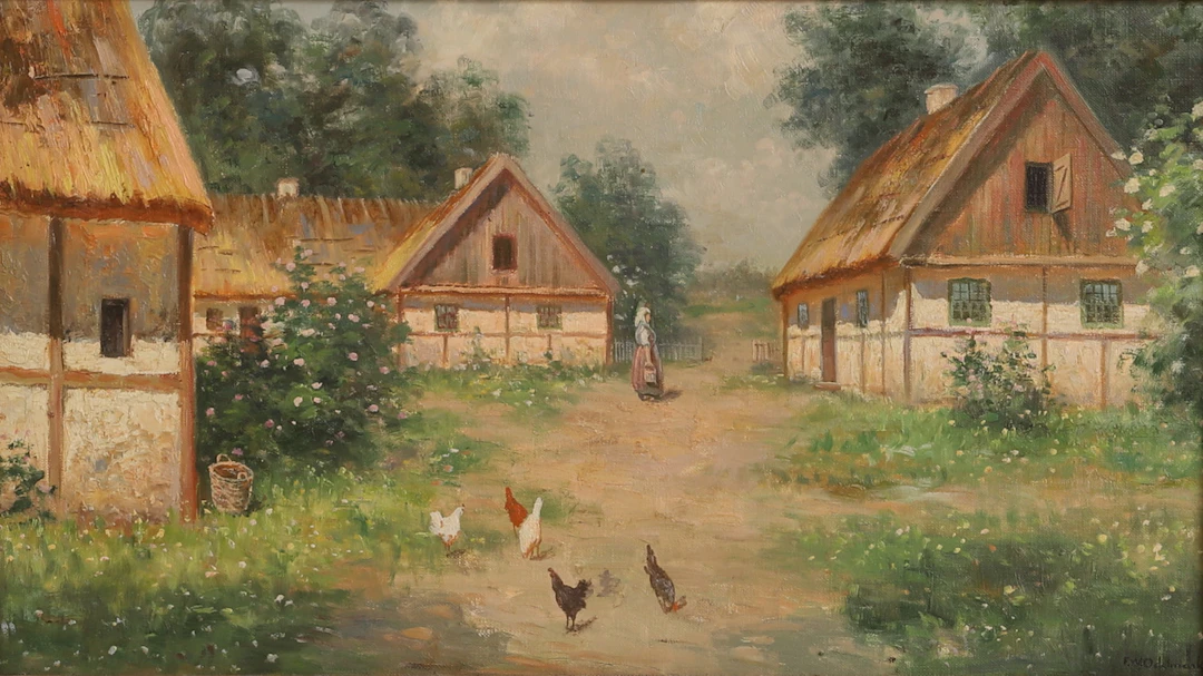 FRANS WILHELM ODELMARK. Olja på duk, signerad.