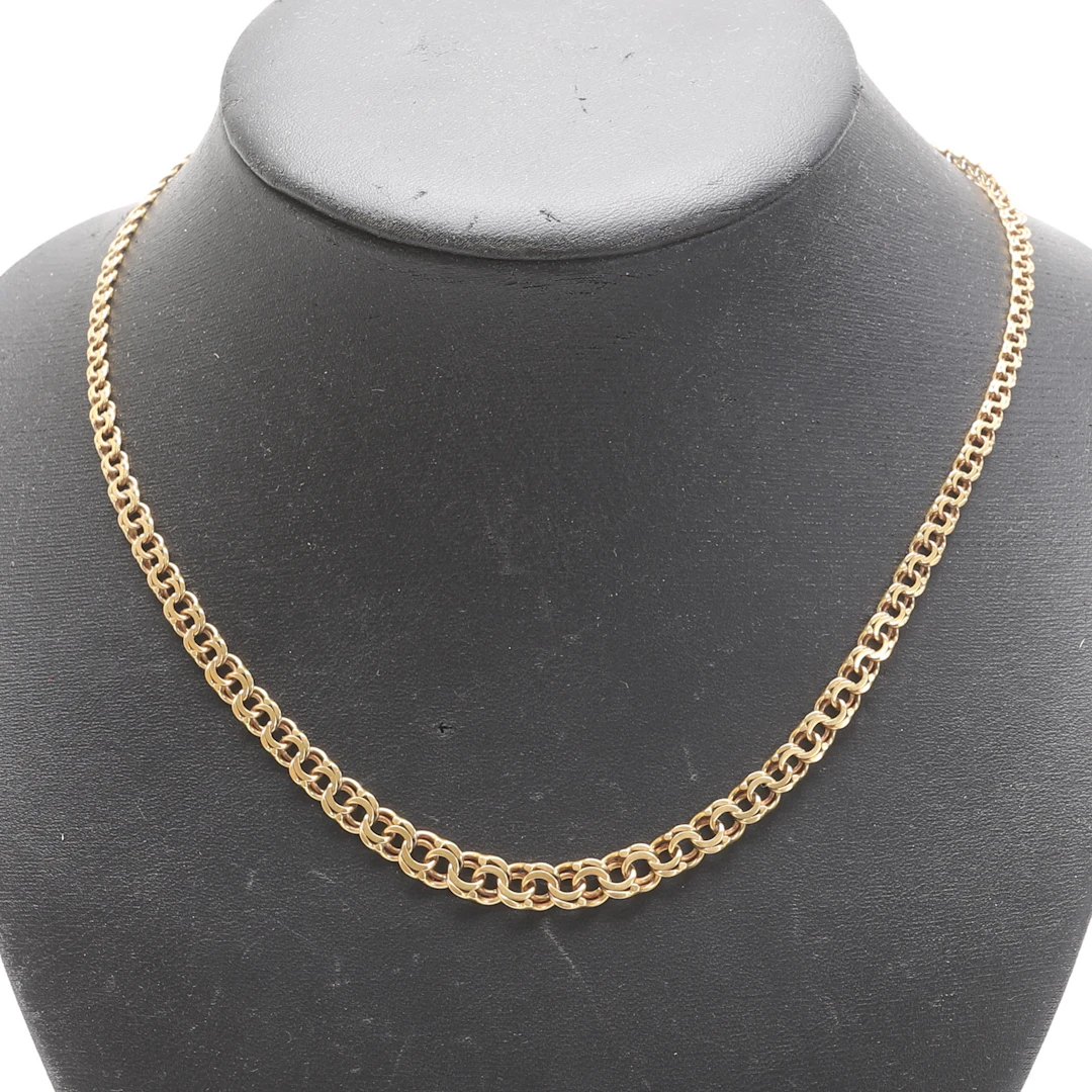 COLLIER, 18 k guld, Bismarck.