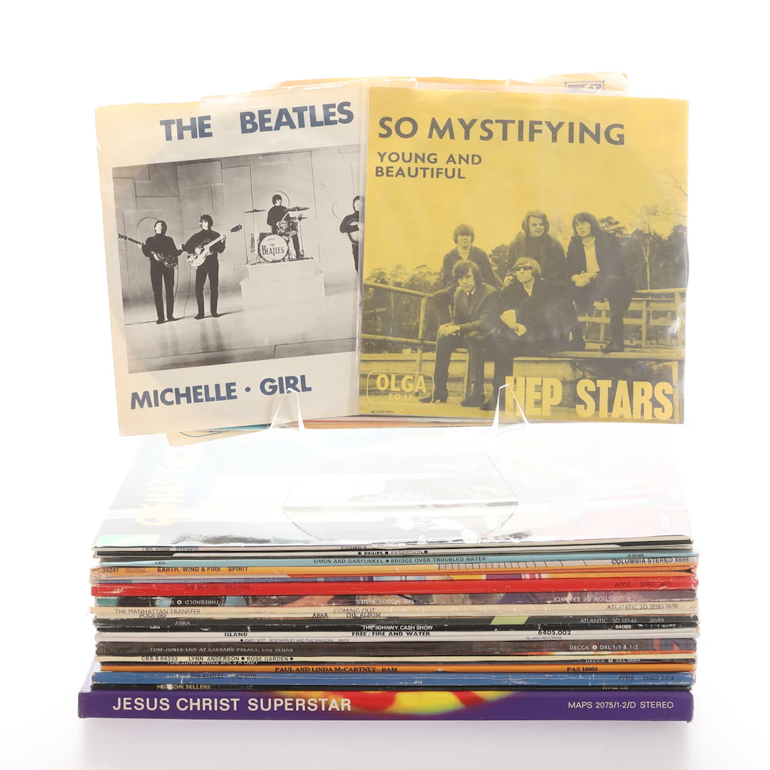 PARTI VINYL, LP-skivor och singlar.