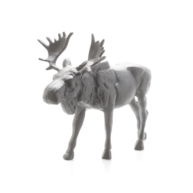 SKULPTUR, älg, gjutjärn, samtida.