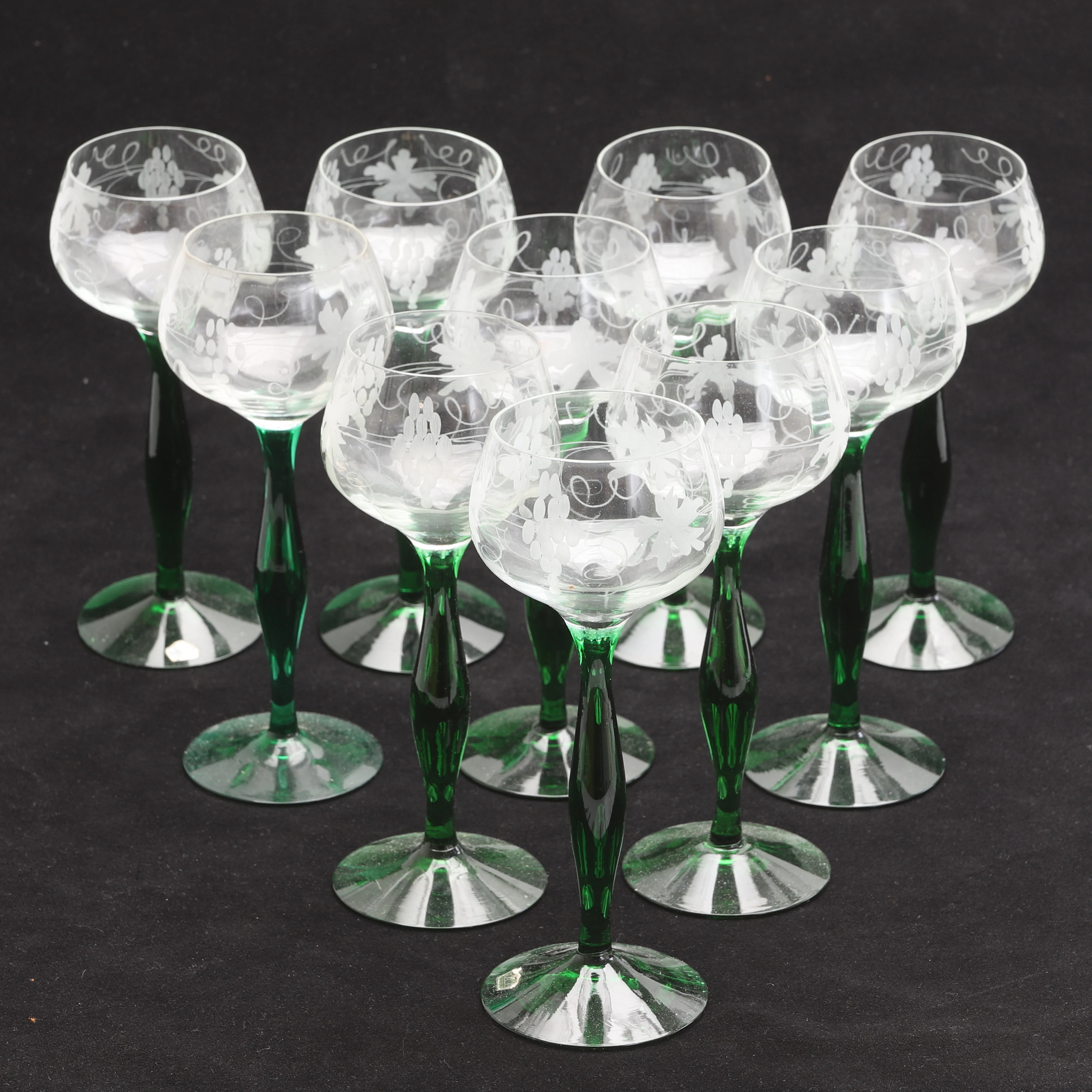 VITVINSREMMARE 10 stycken, glas, Kosta.