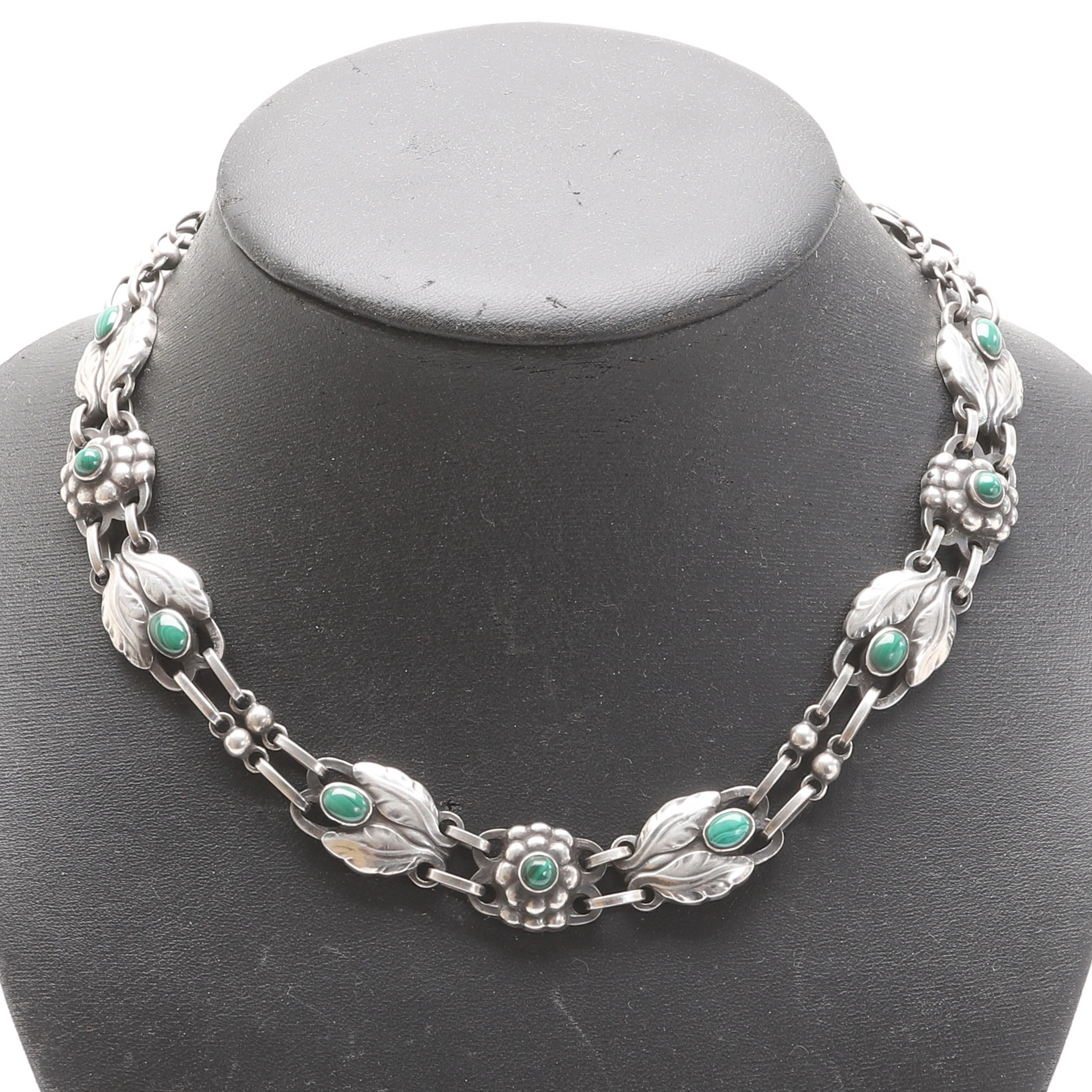 GEORG JENSEN. Collier, sterlingsilver, Art Nouveau, Danmark.