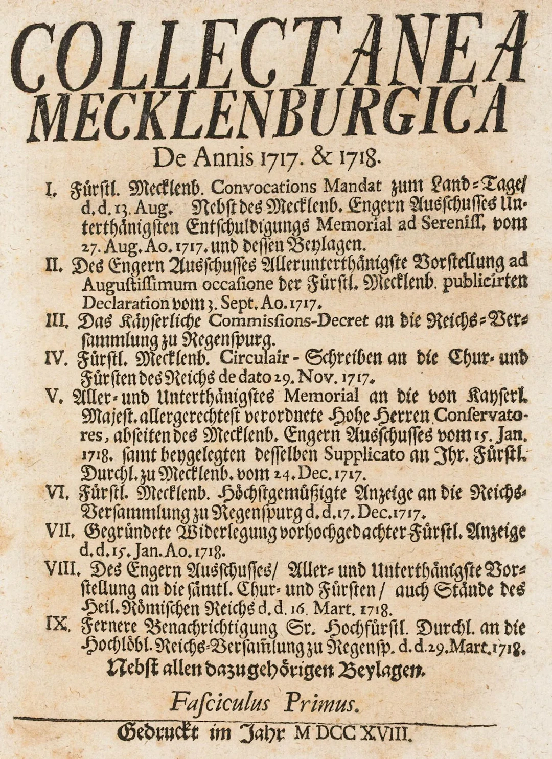 Collectaneorum Mecklenburgicorum
