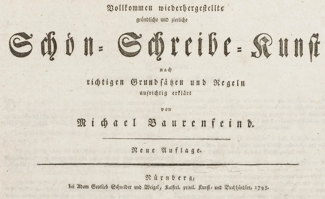 Schreibmeisterbücher