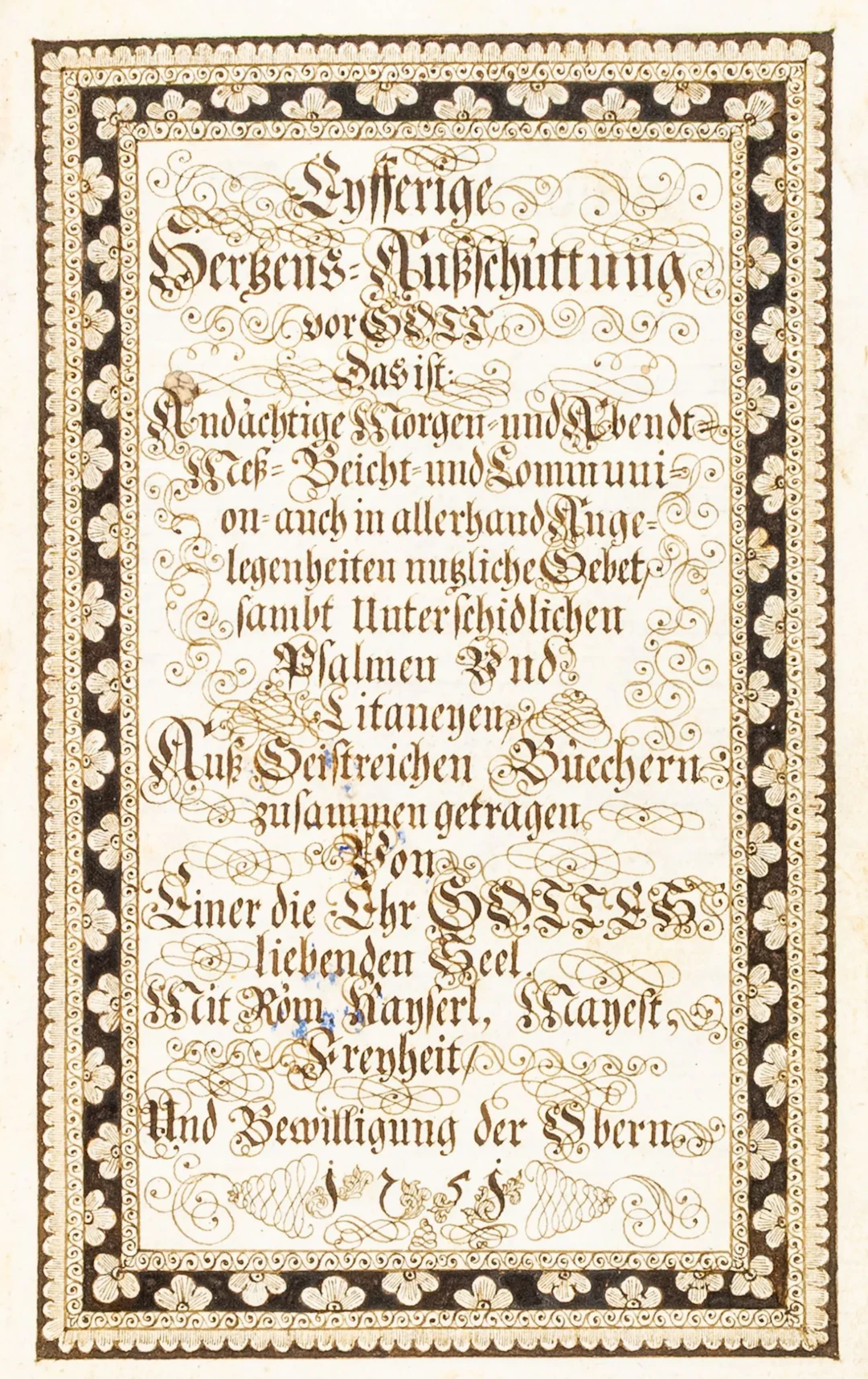 Eyfferige Hertzens-Außschüttung vor Gott