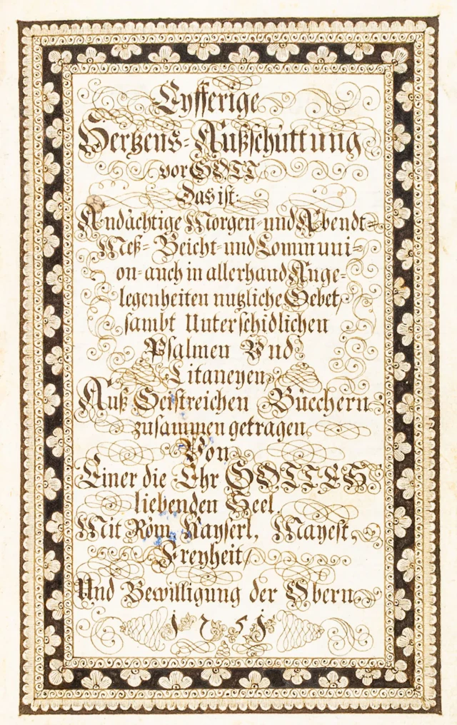 Eyfferige Hertzens-Außschüttung vor Gott