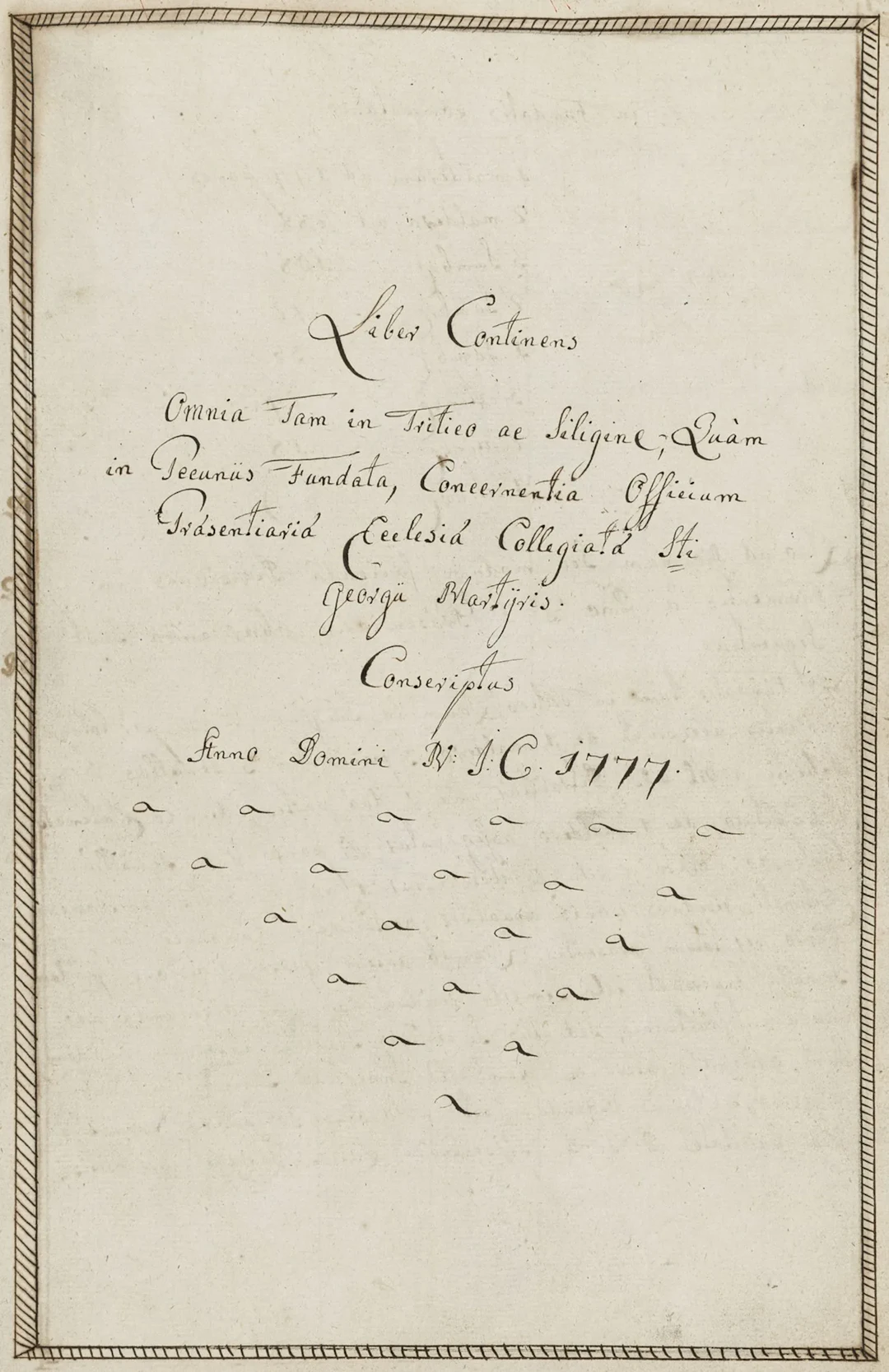 Liber Continens Omnia Tam in Tritico ac Siligine