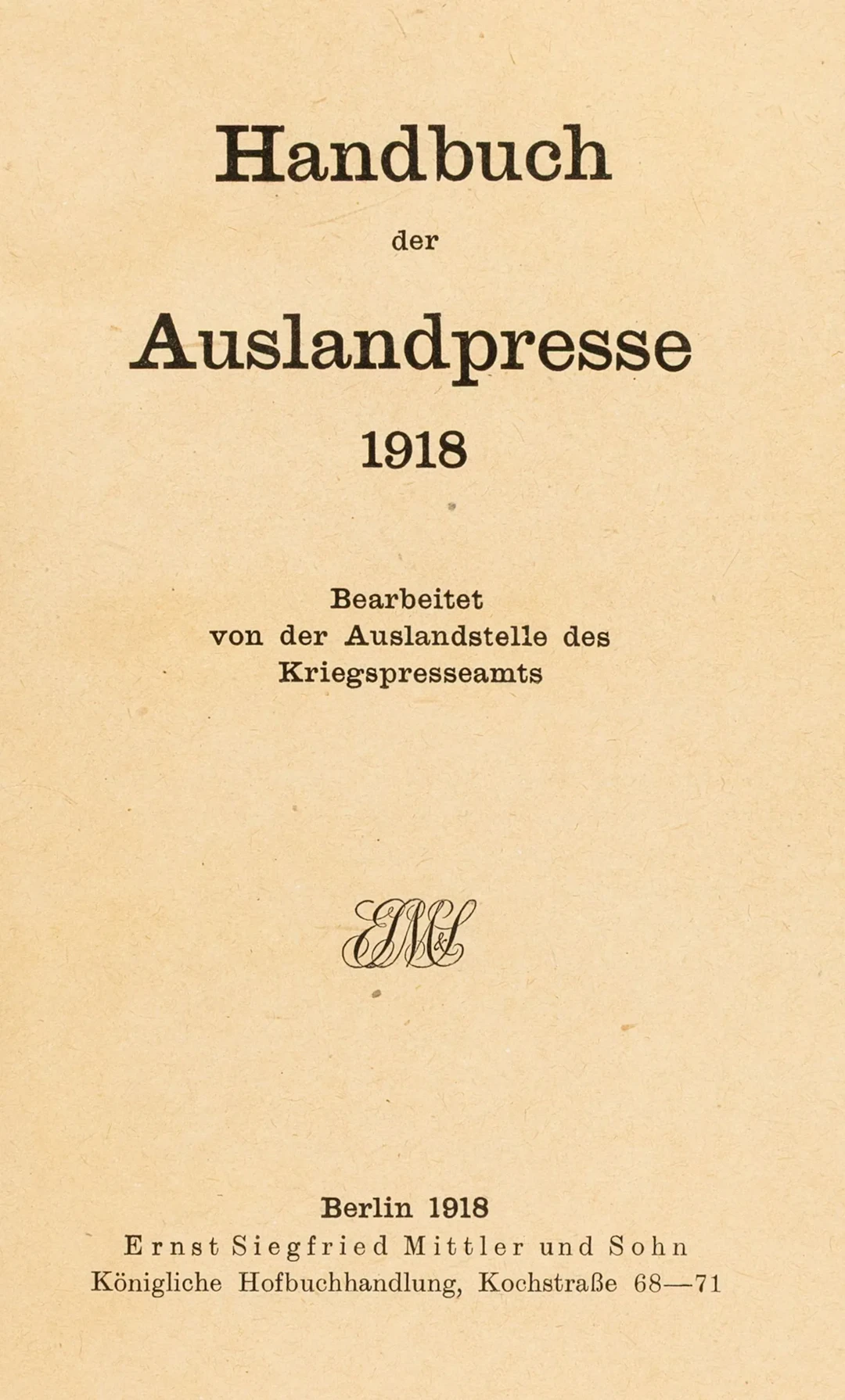 Weltkrieg 1914-1918