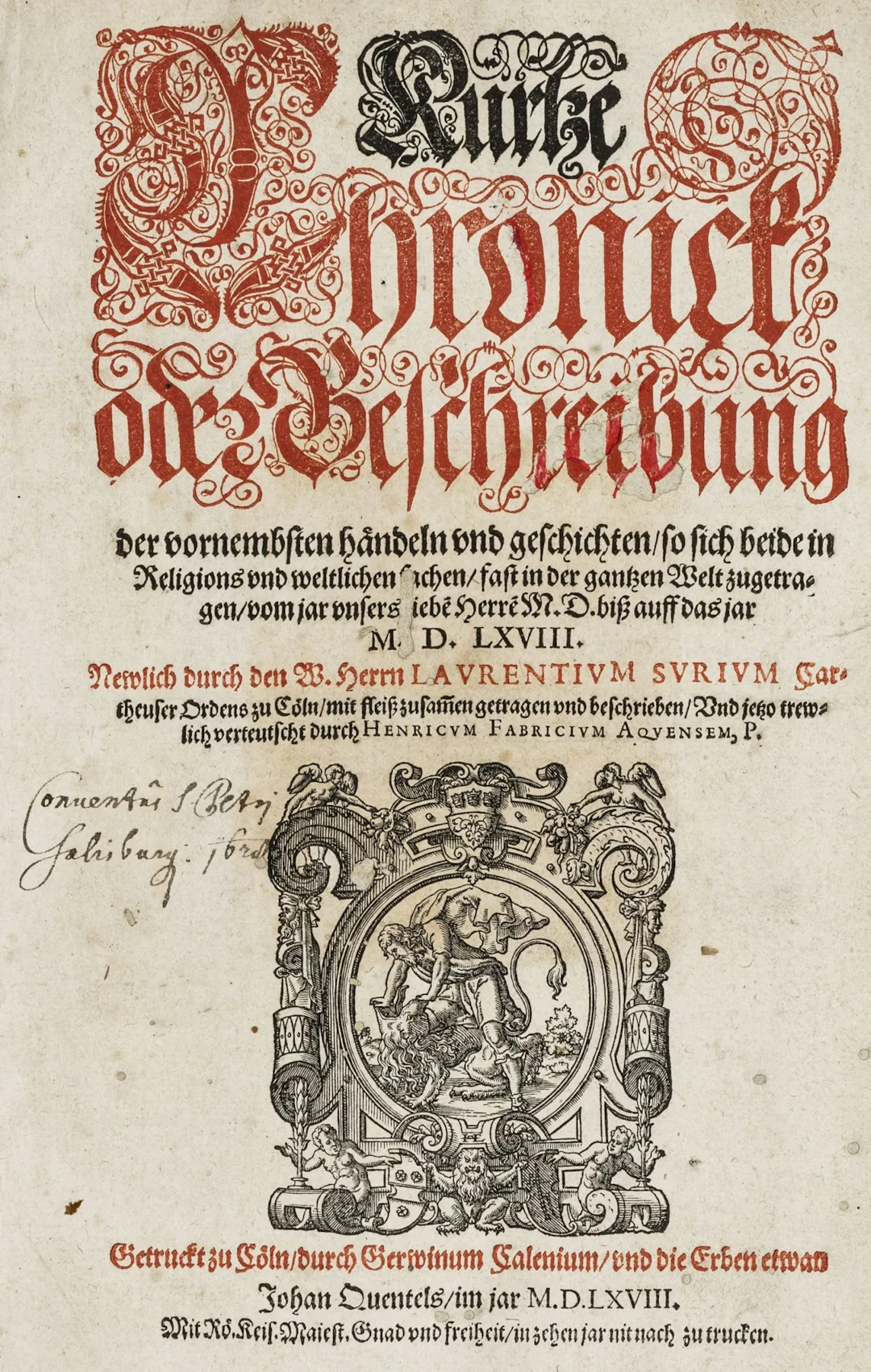 Surius, Laurentius