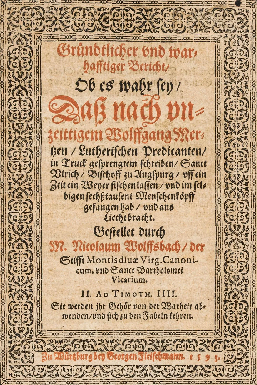 Wolffsbach, Nicolaus