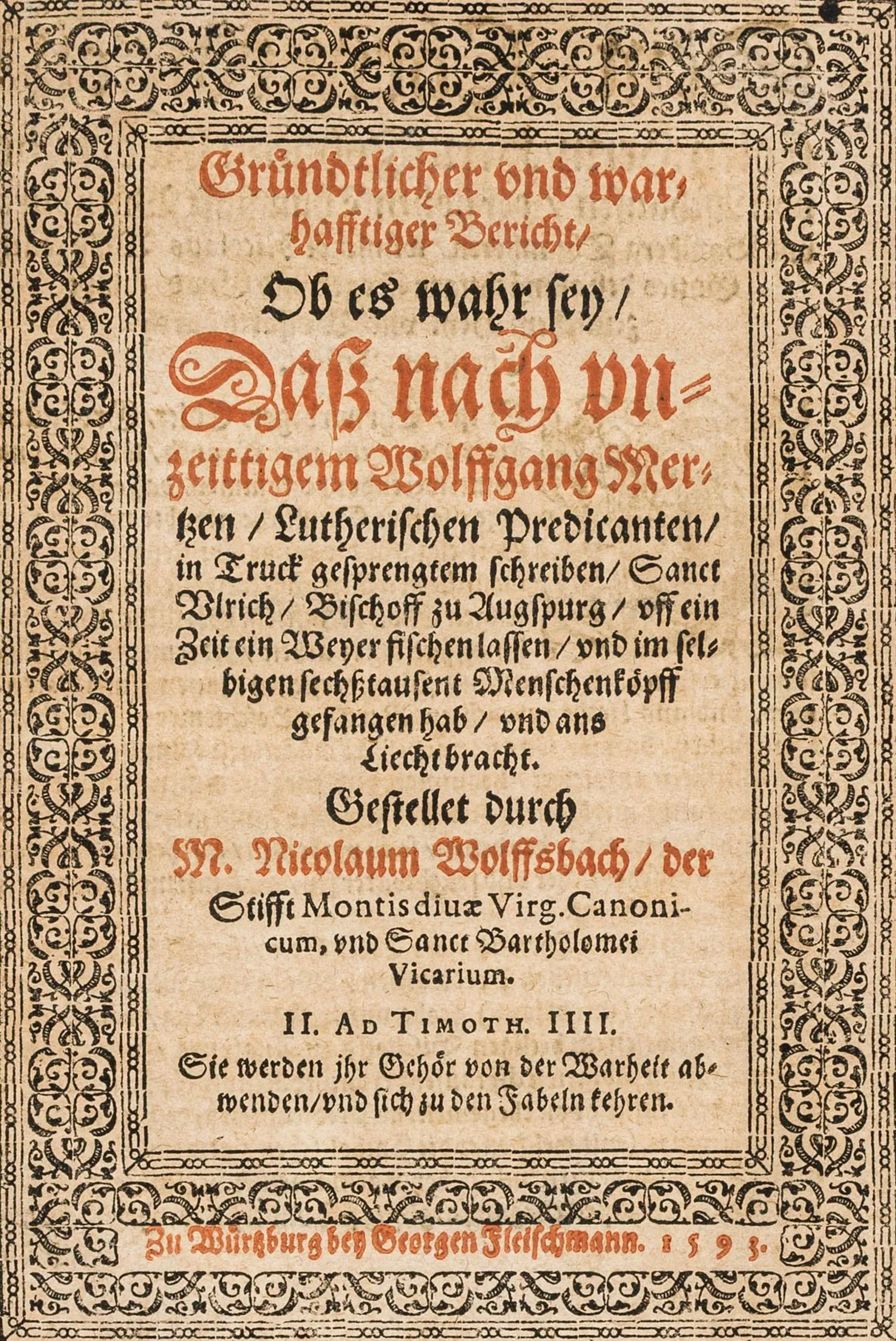 Wolffsbach, Nicolaus