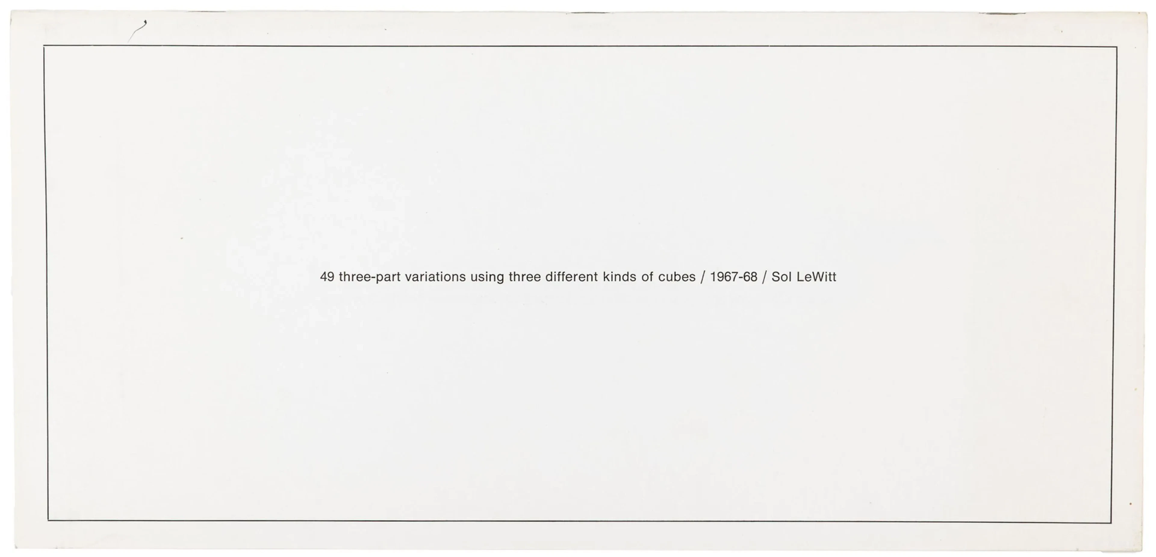 Lewitt, Sol