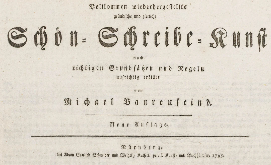 Schreibmeisterbücher