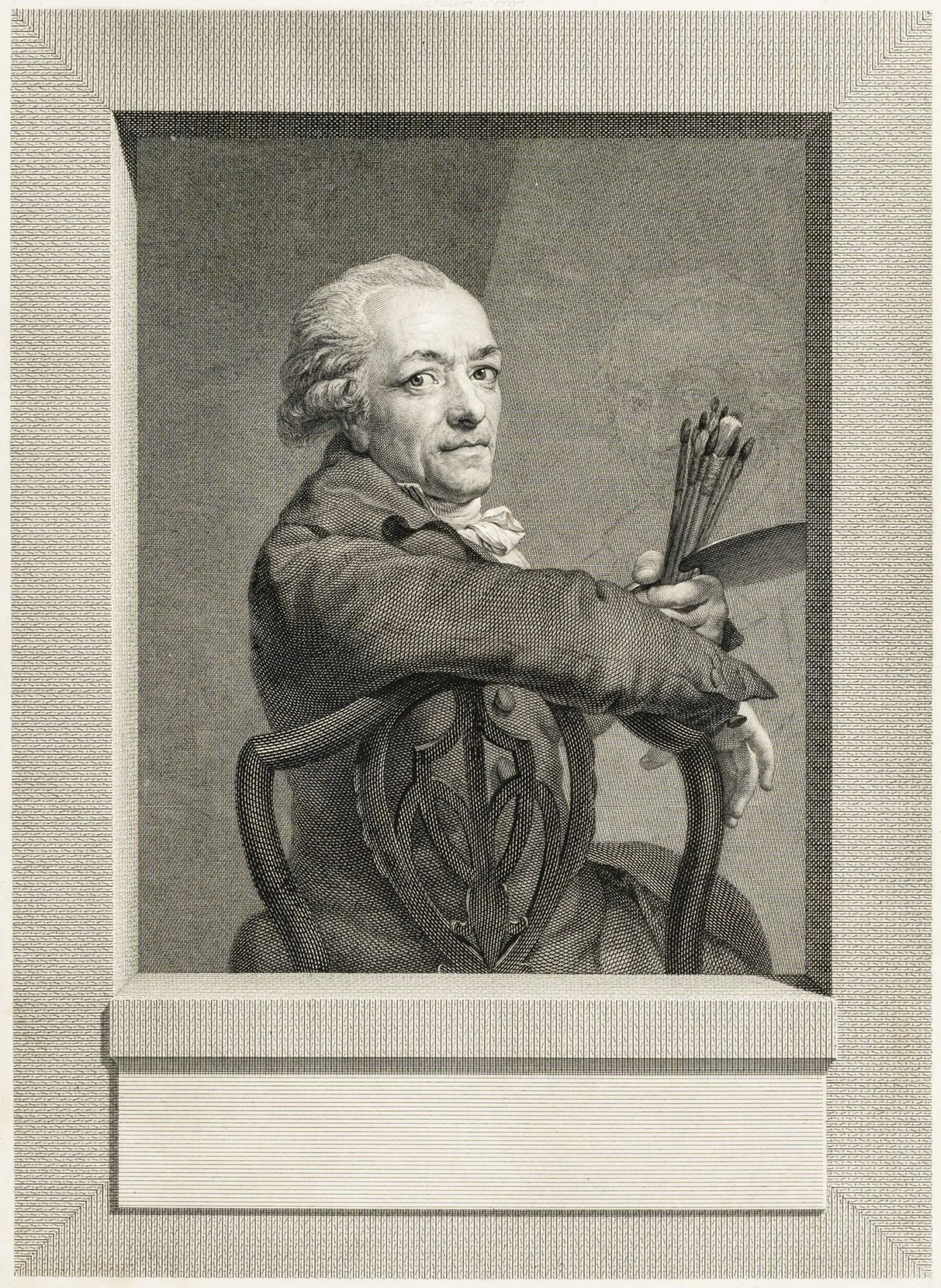 Sammlung von sechs Kupferstichen bzw. Radierungen von D. Berger, J.