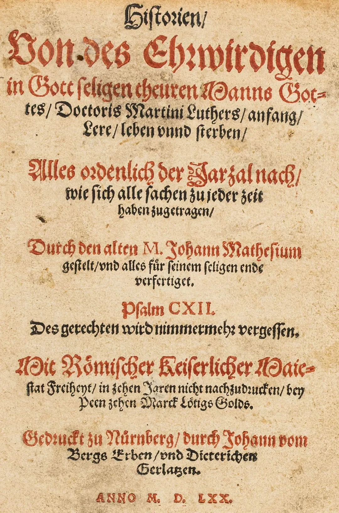 Mathesius, Johannes