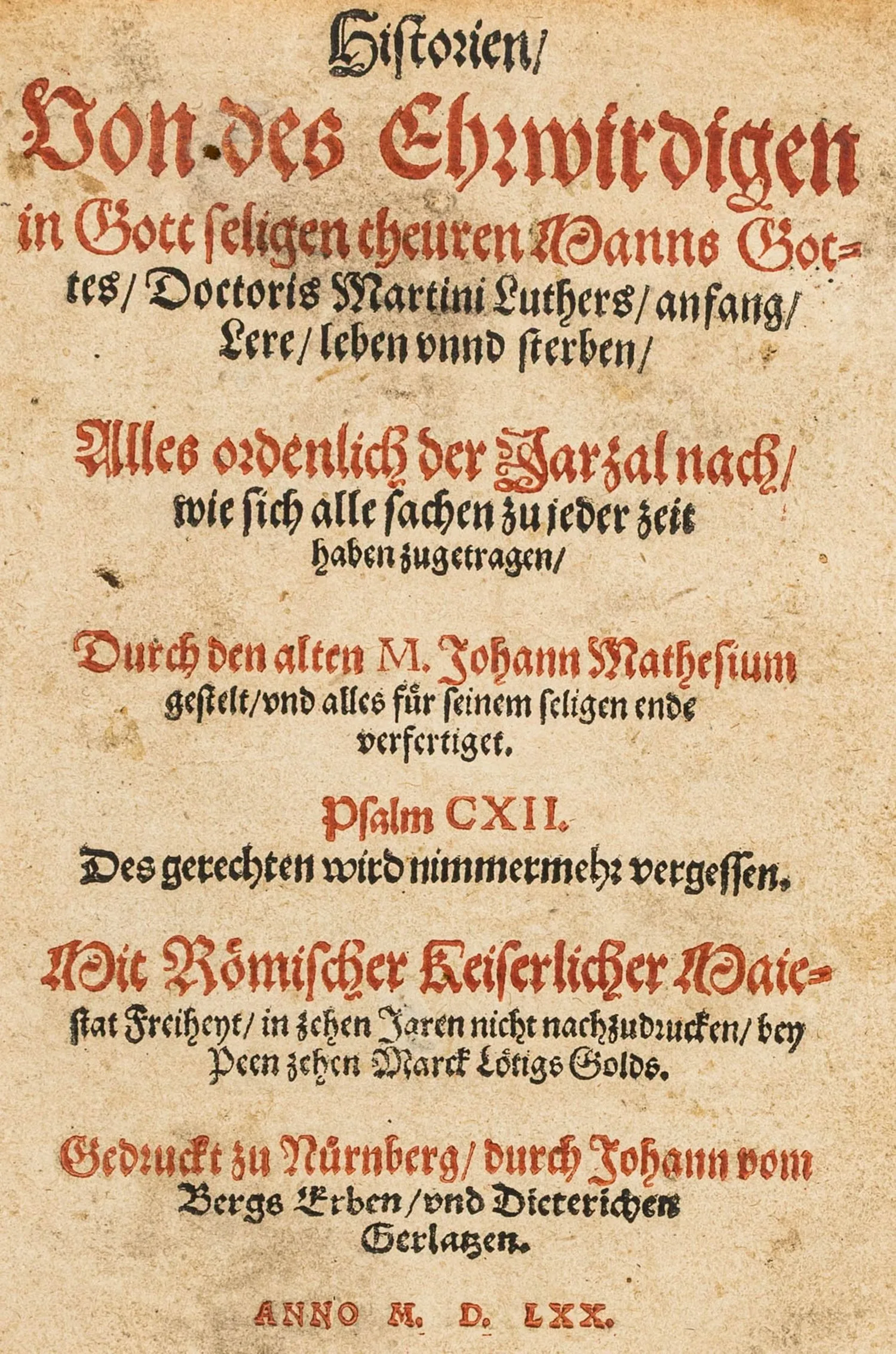 Mathesius, Johannes