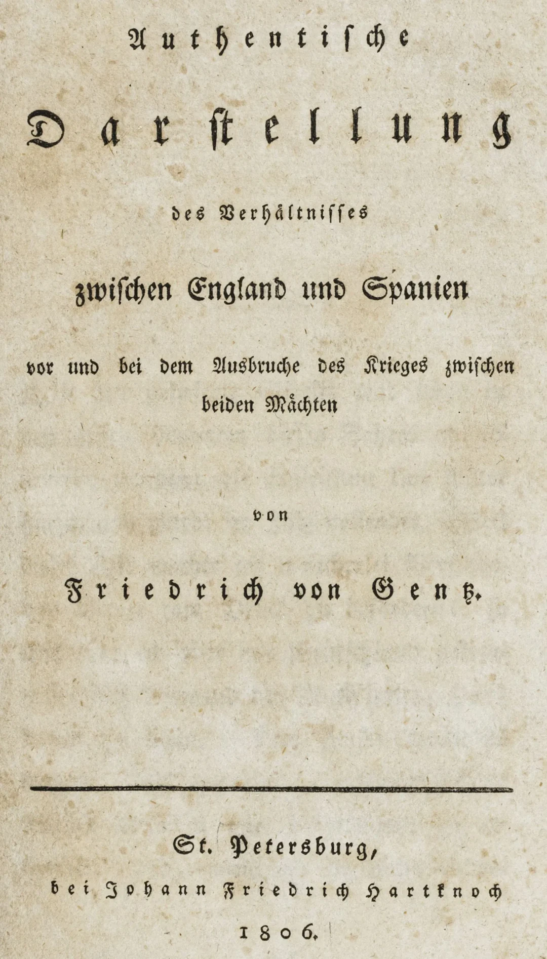 Gentz, Friedrich von