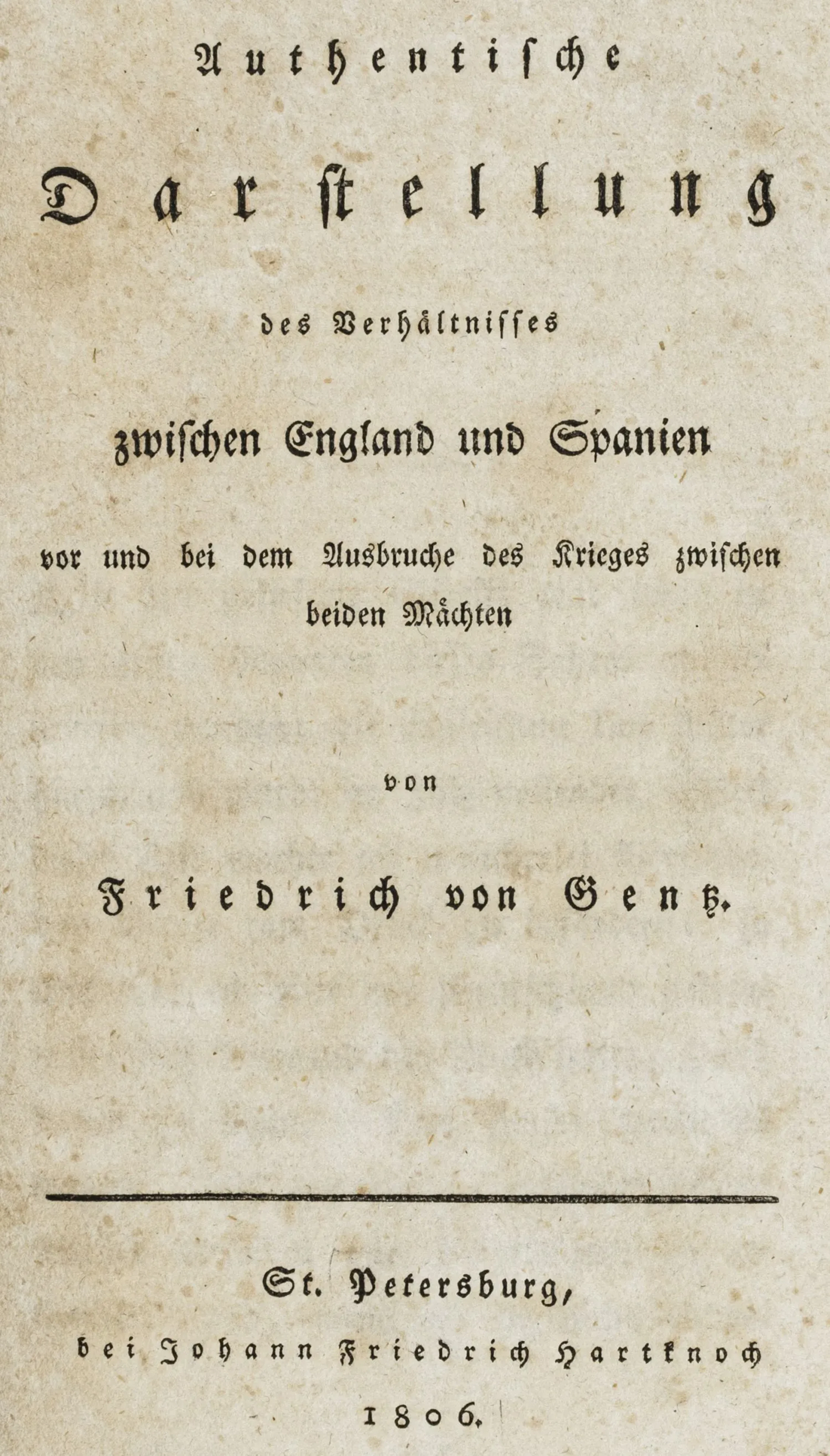 Gentz, Friedrich von