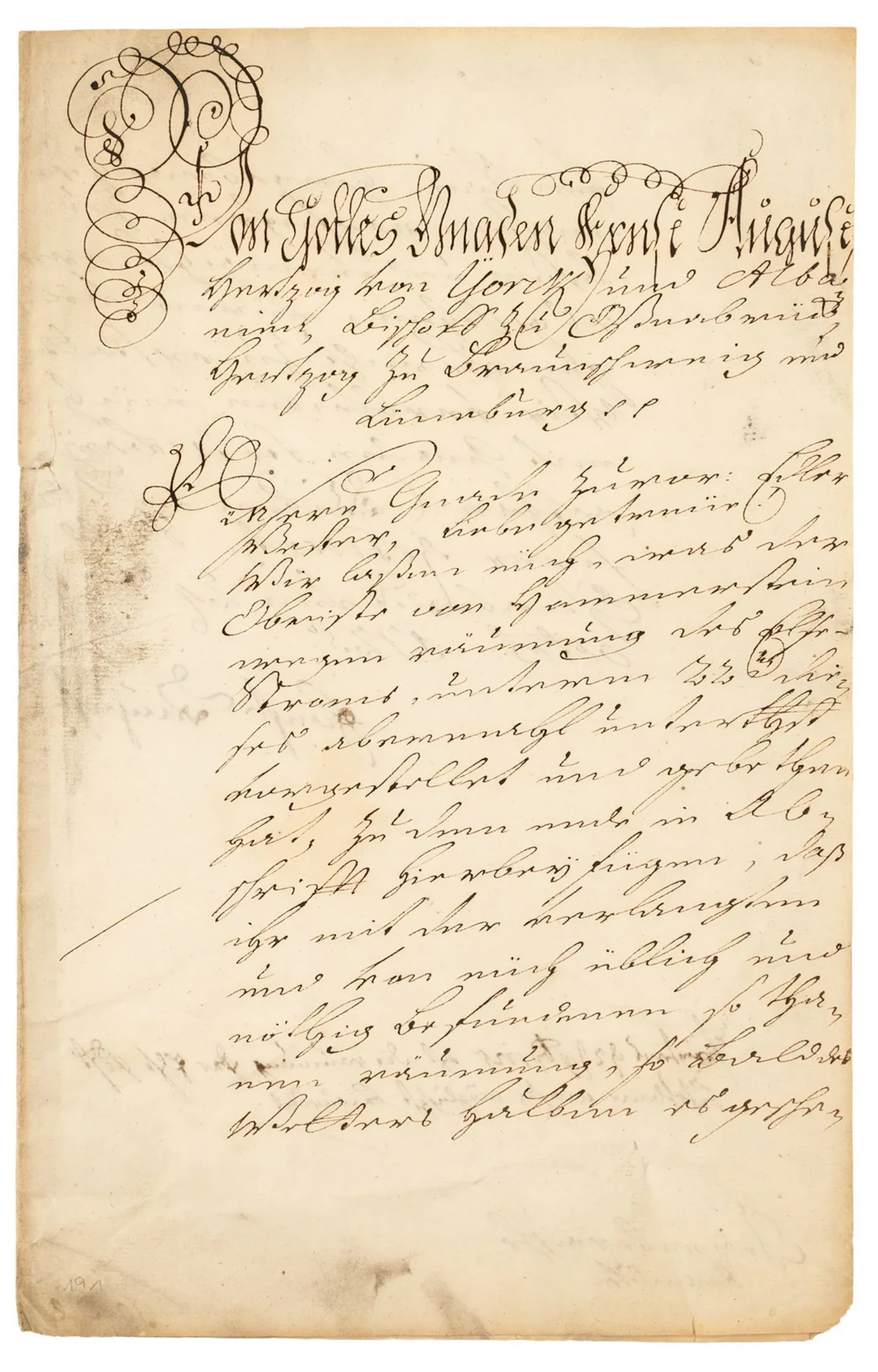 Ernst August II. Herzog zu Braunschweig und Lüneburg. Bischof zu Osnabrück