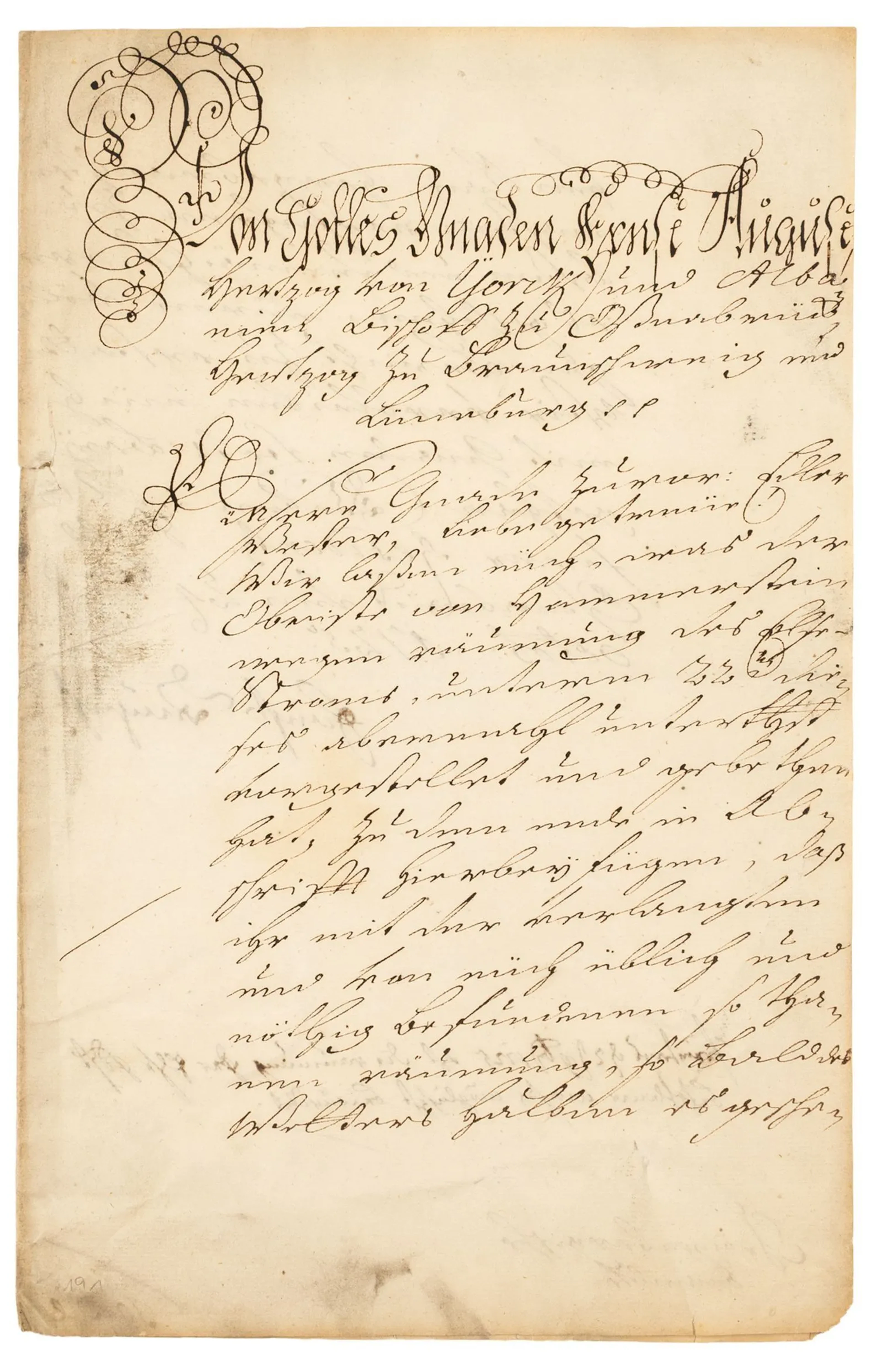 Ernst August II. Herzog zu Braunschweig und Lüneburg. Bischof zu Osnabrück