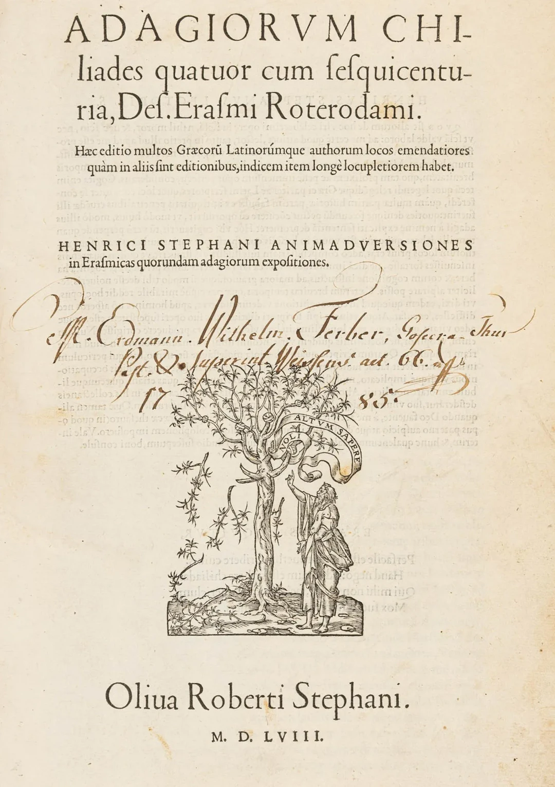 Erasmus Roterodamus, Desiderius