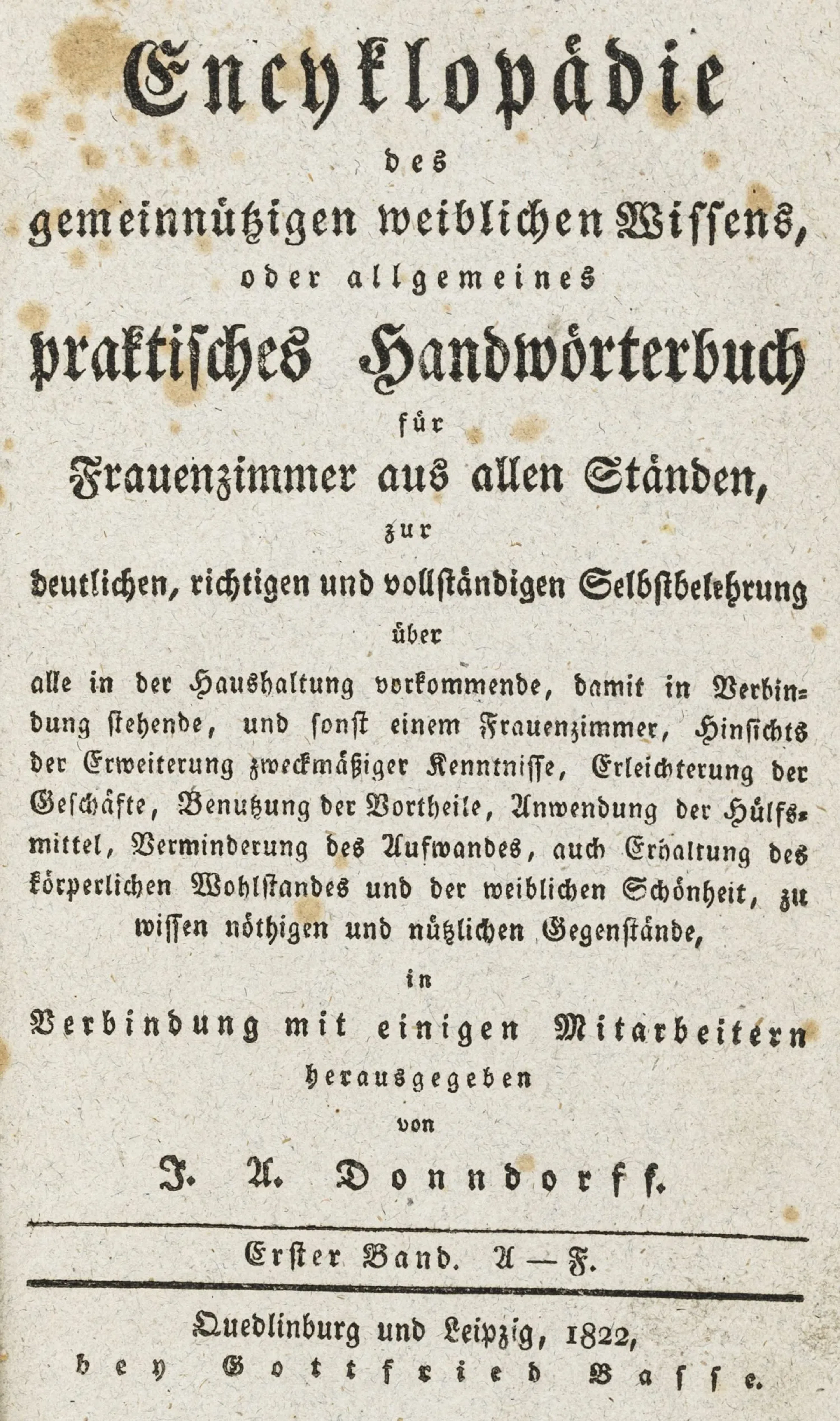 Donndorff, Johann August