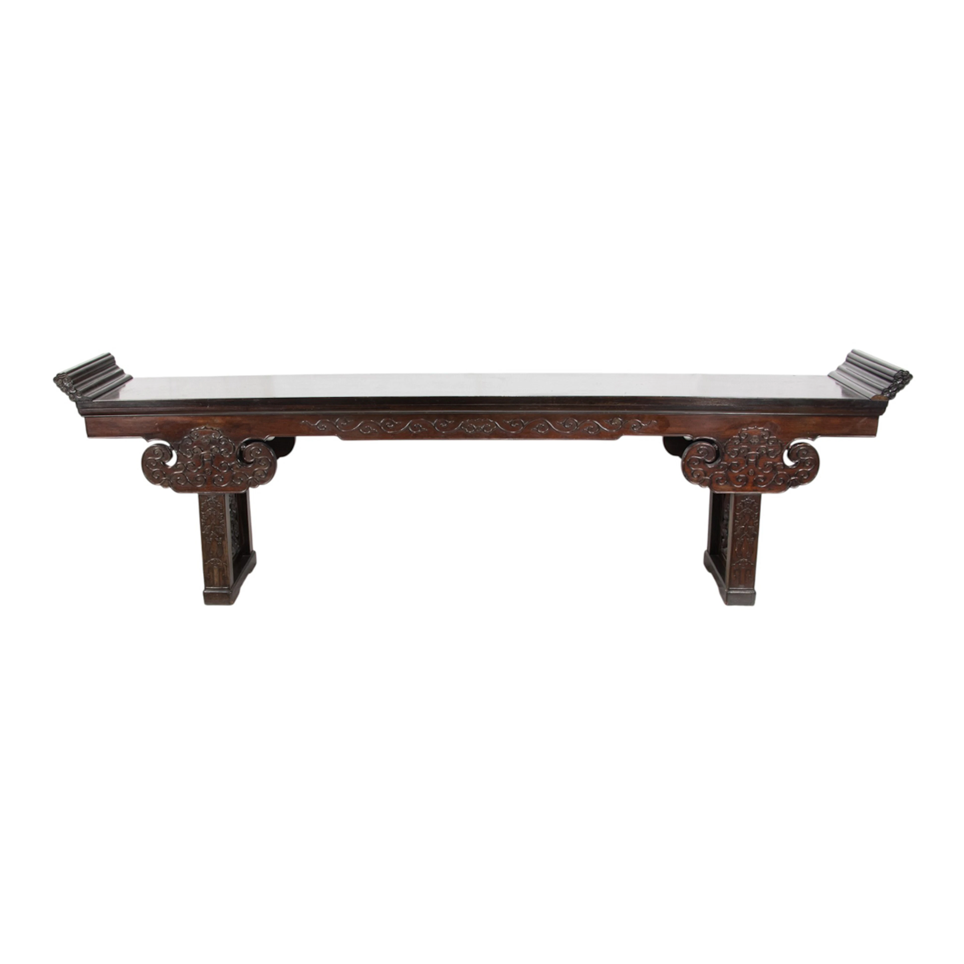 A massive Chinese Ming-style rosewood altar table