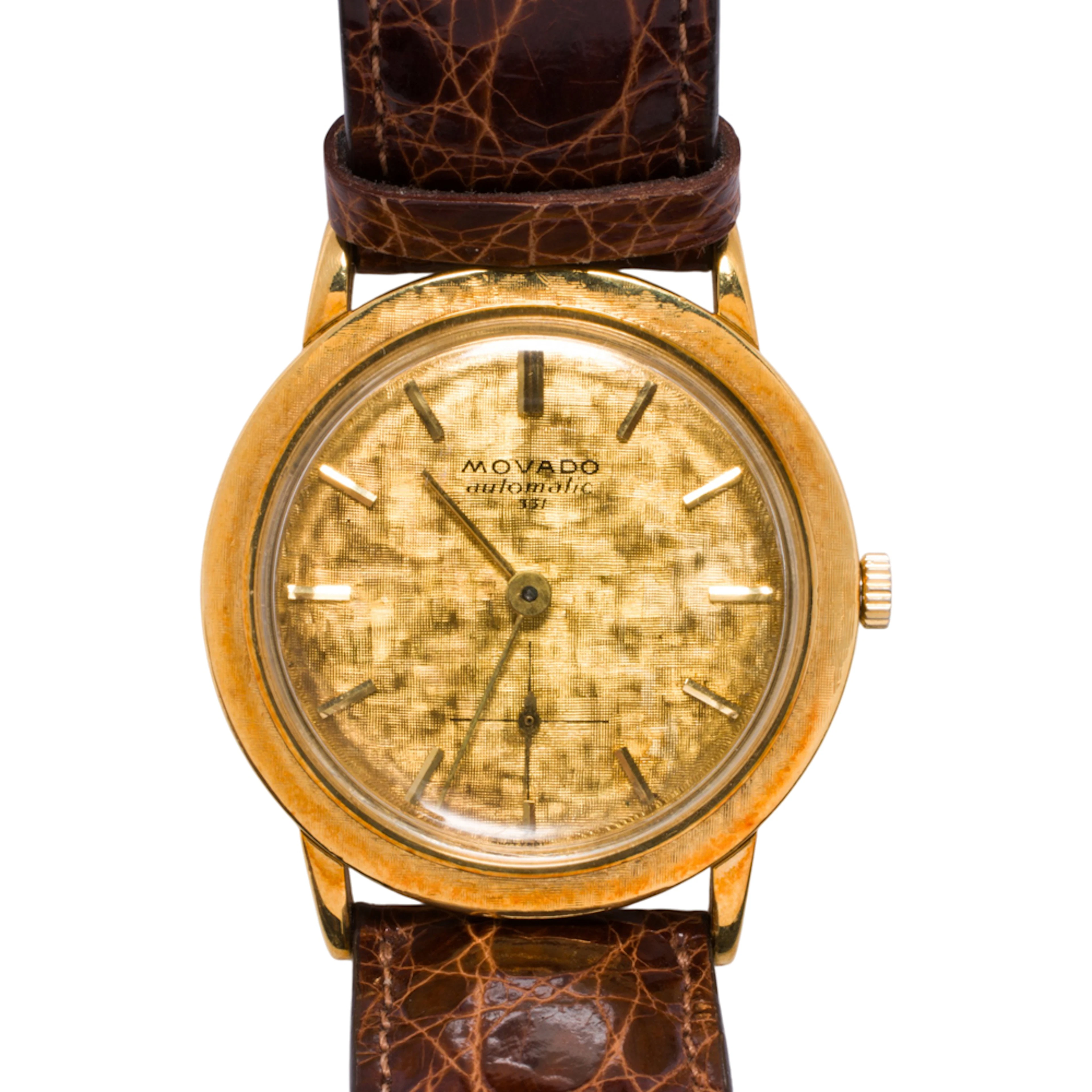 A Movado Automatic 331 18k gold watch