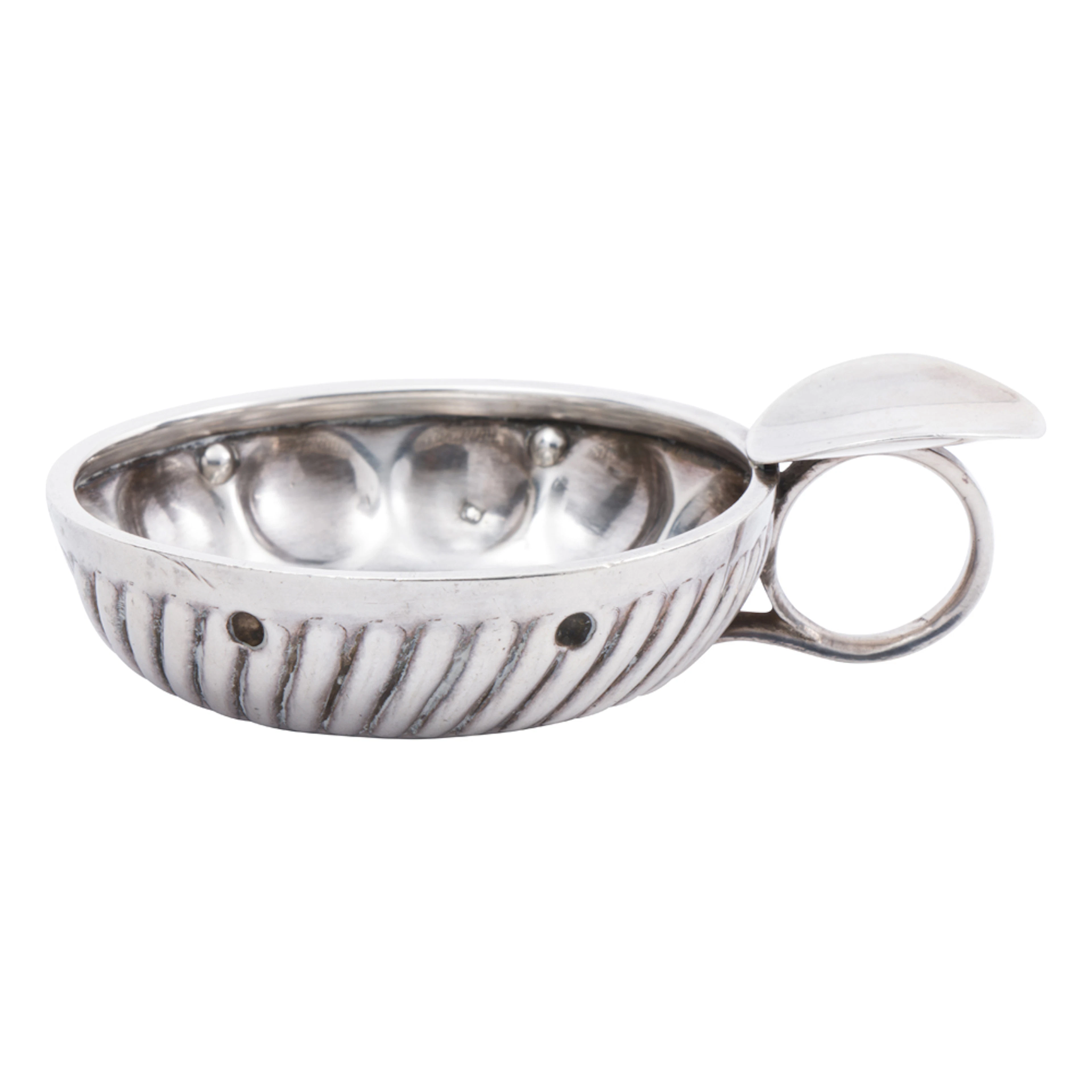 A French 950 standard silver tastevin, Massat Freres