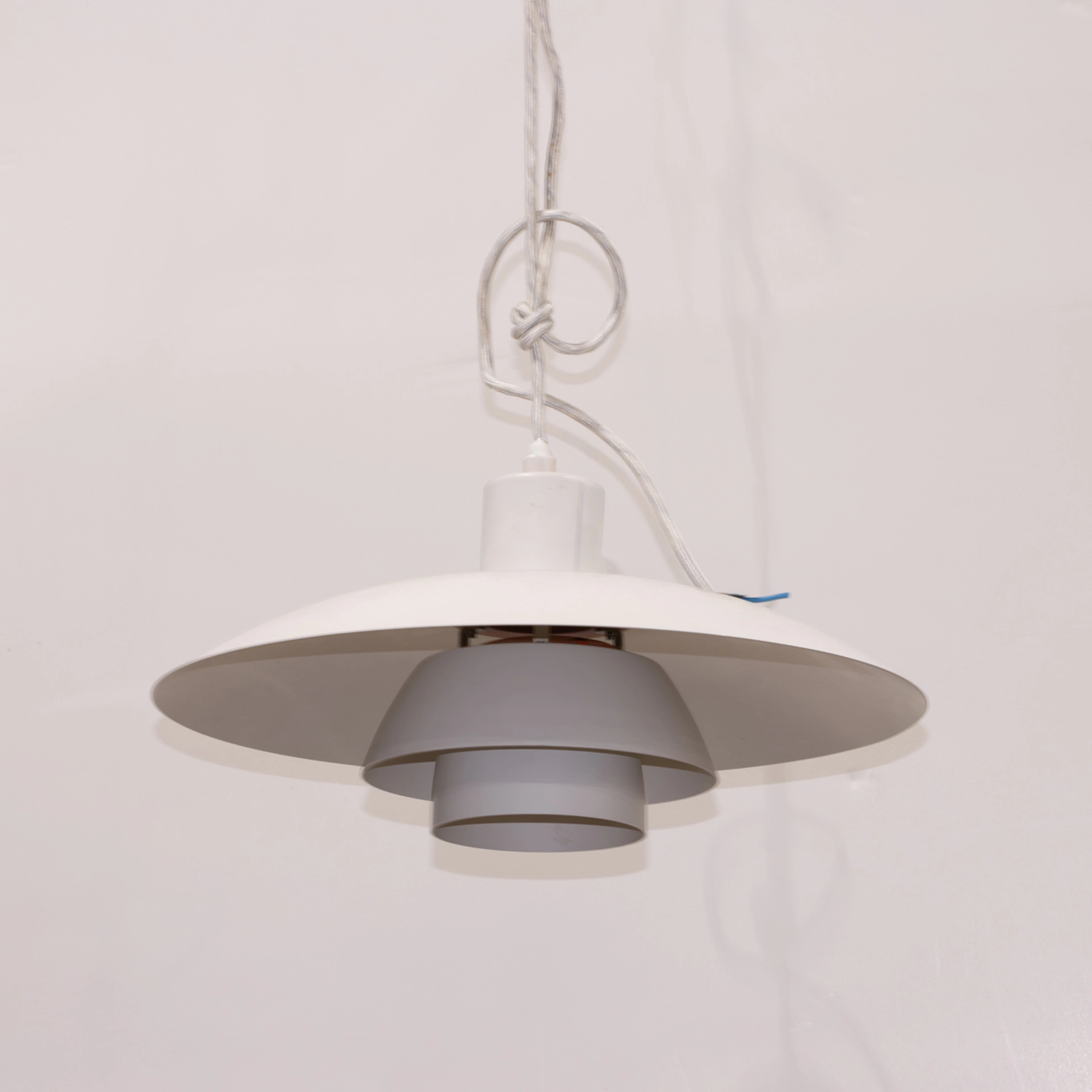 A Poul Henningson for Louis Poulsen enameled metal PH 4/3 pendant lamp