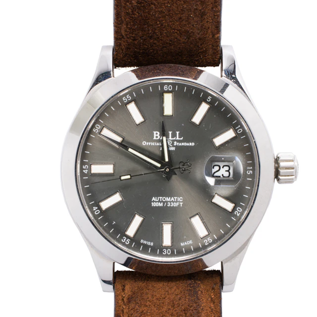 A Ball Engineer Automatic stainless steel watch