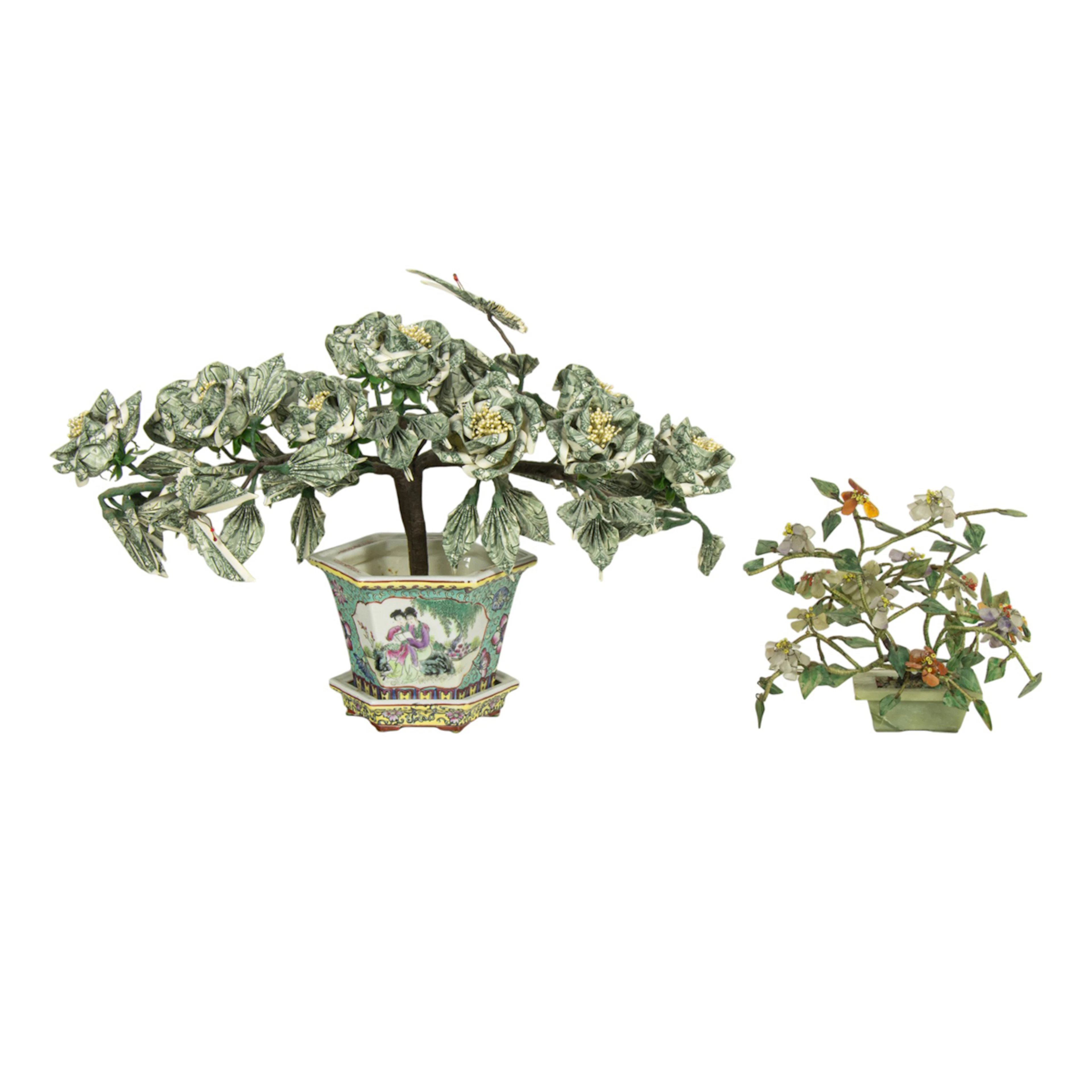 (lot of 2) Chinese decoration trees