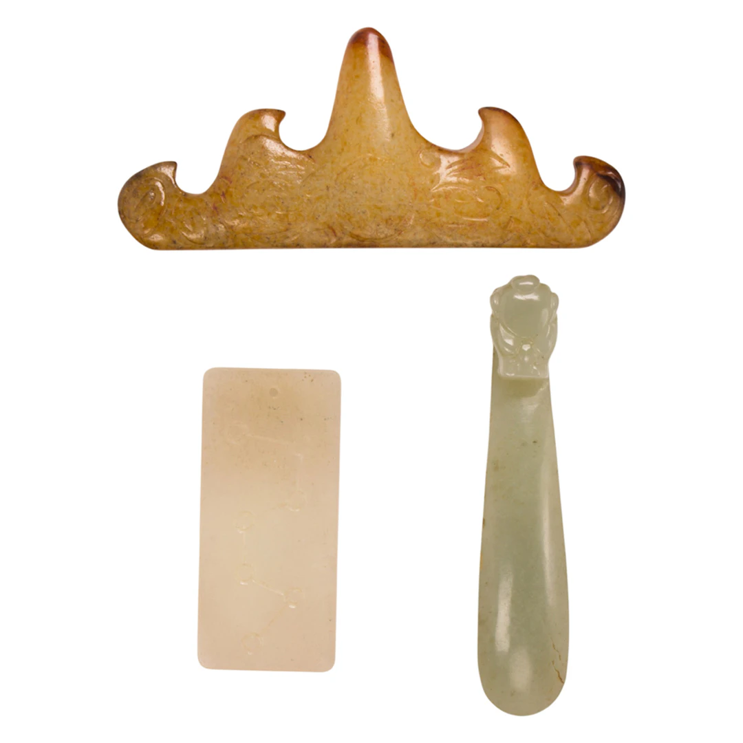 (lot of 3) Chinese jade carvings