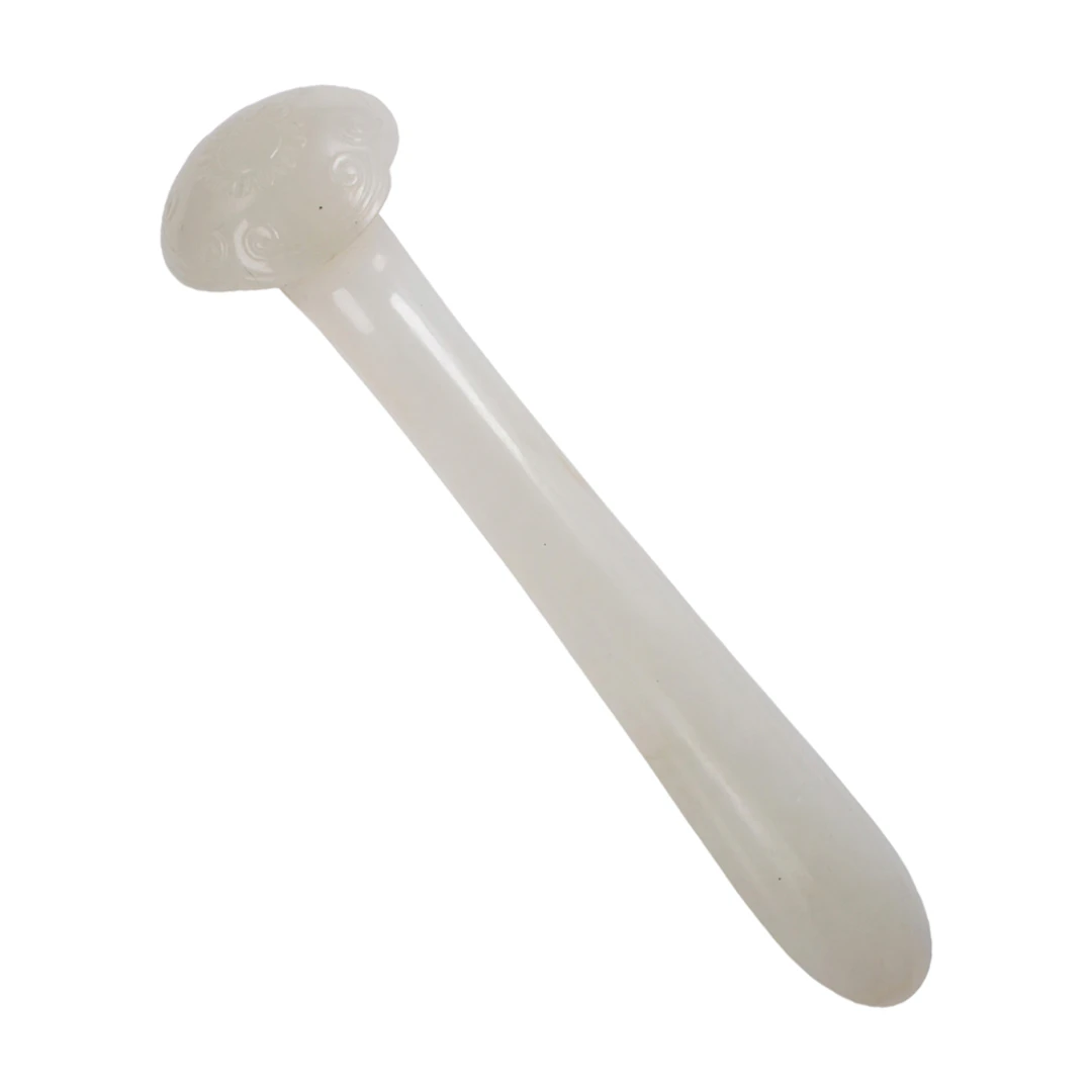 A Chinese white jade hair pin