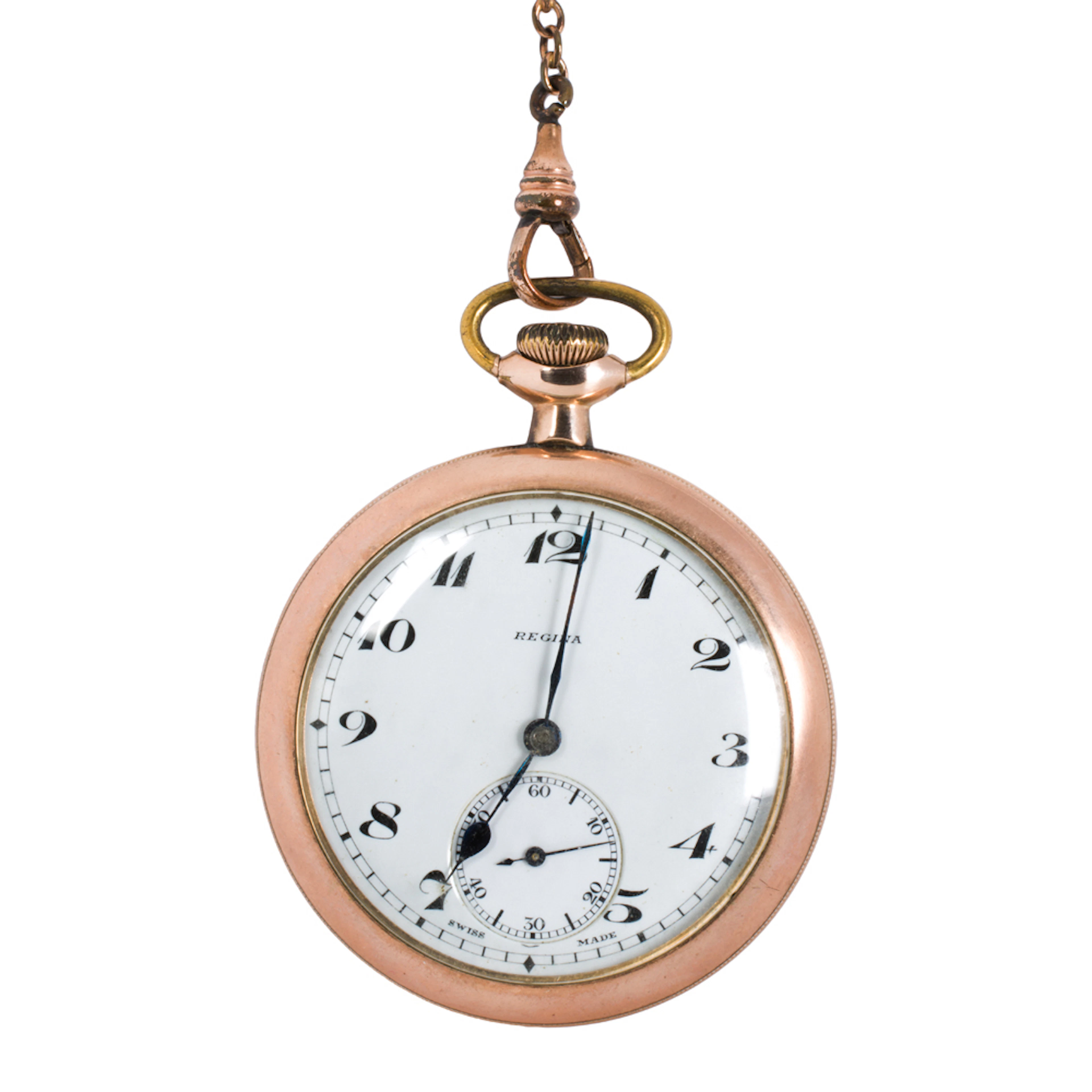 An antique Regina gold-filled pocket watch