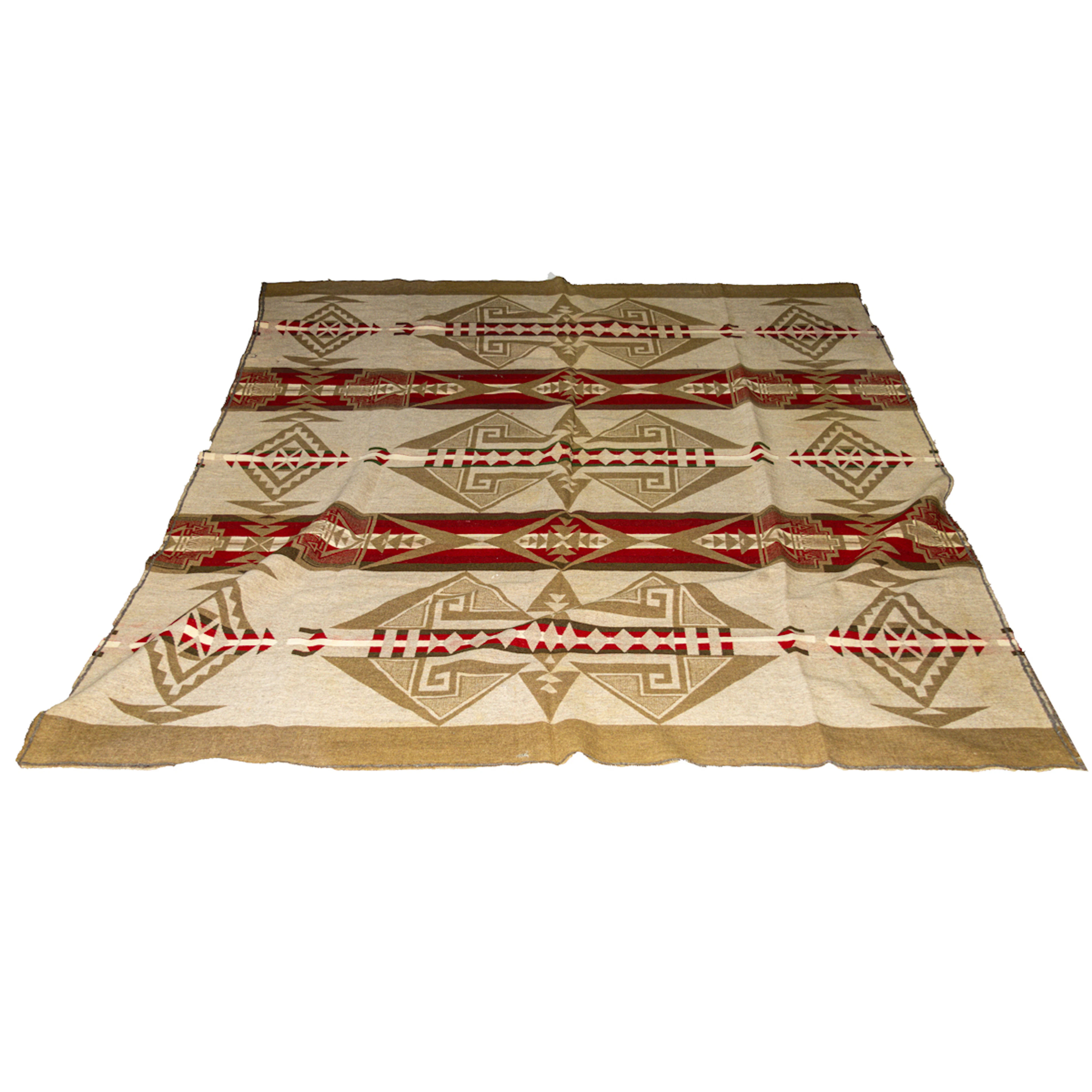 An antique Pendleton wool blanket