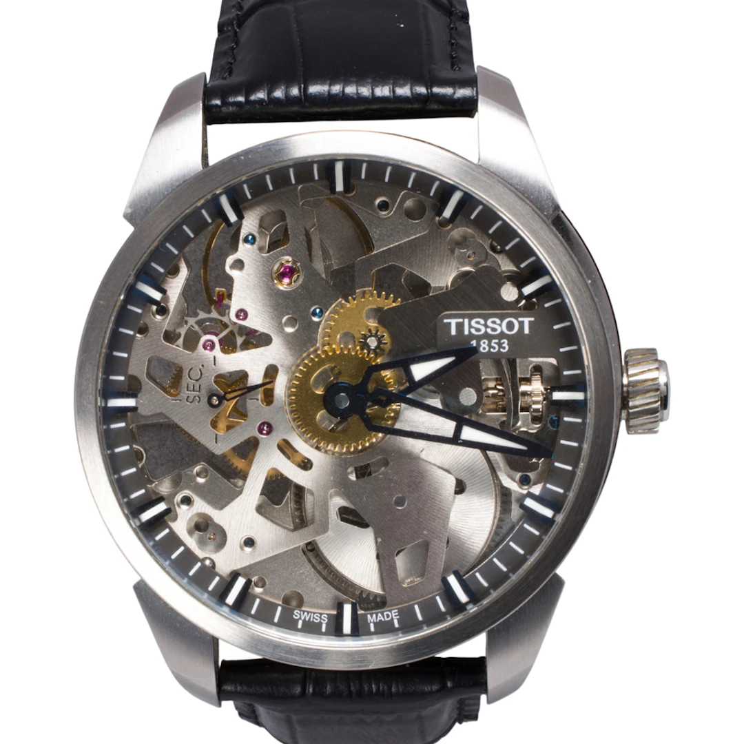 A Tissot Complication Squelette stainless steel watch