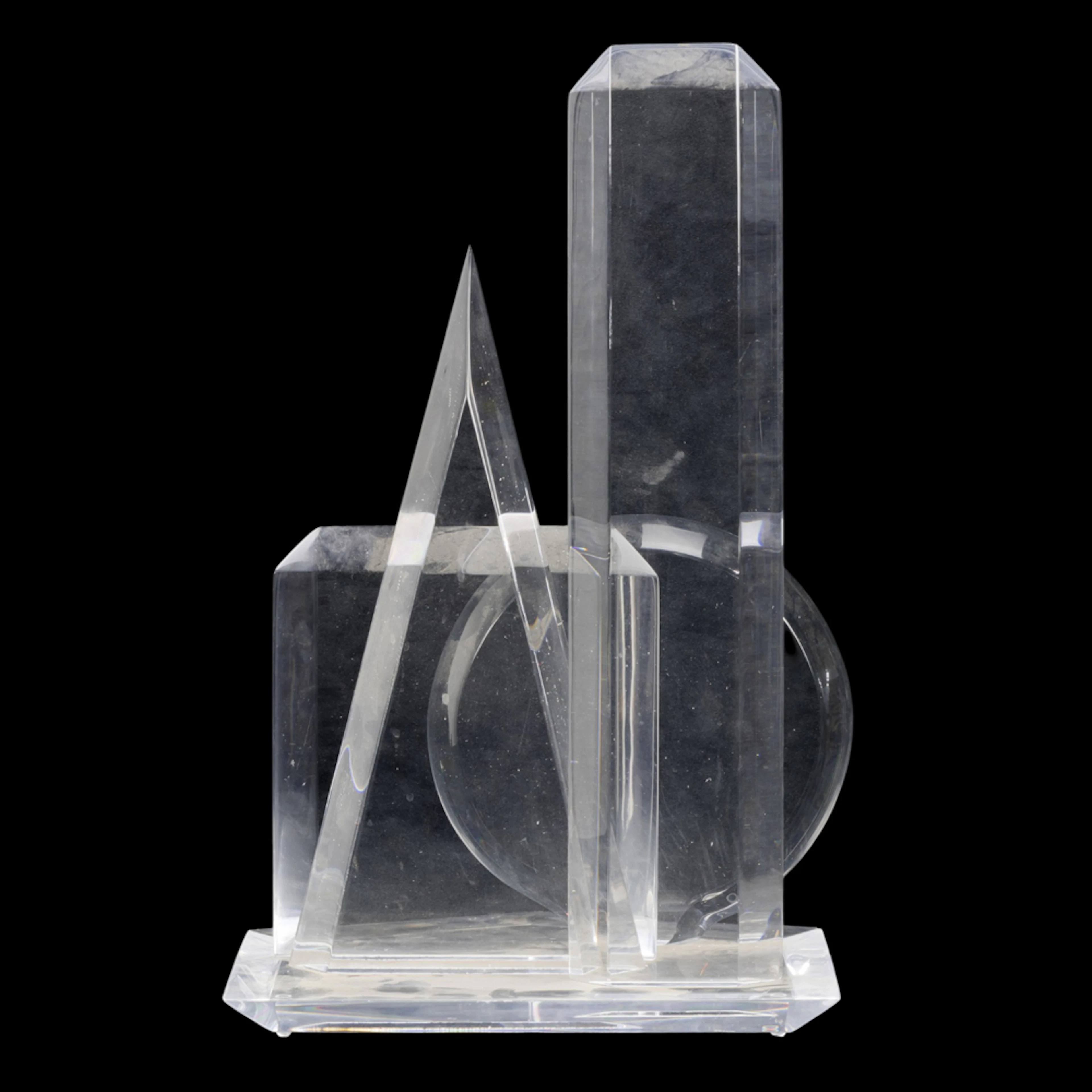 A Hivo Van Teal lucite sculpture