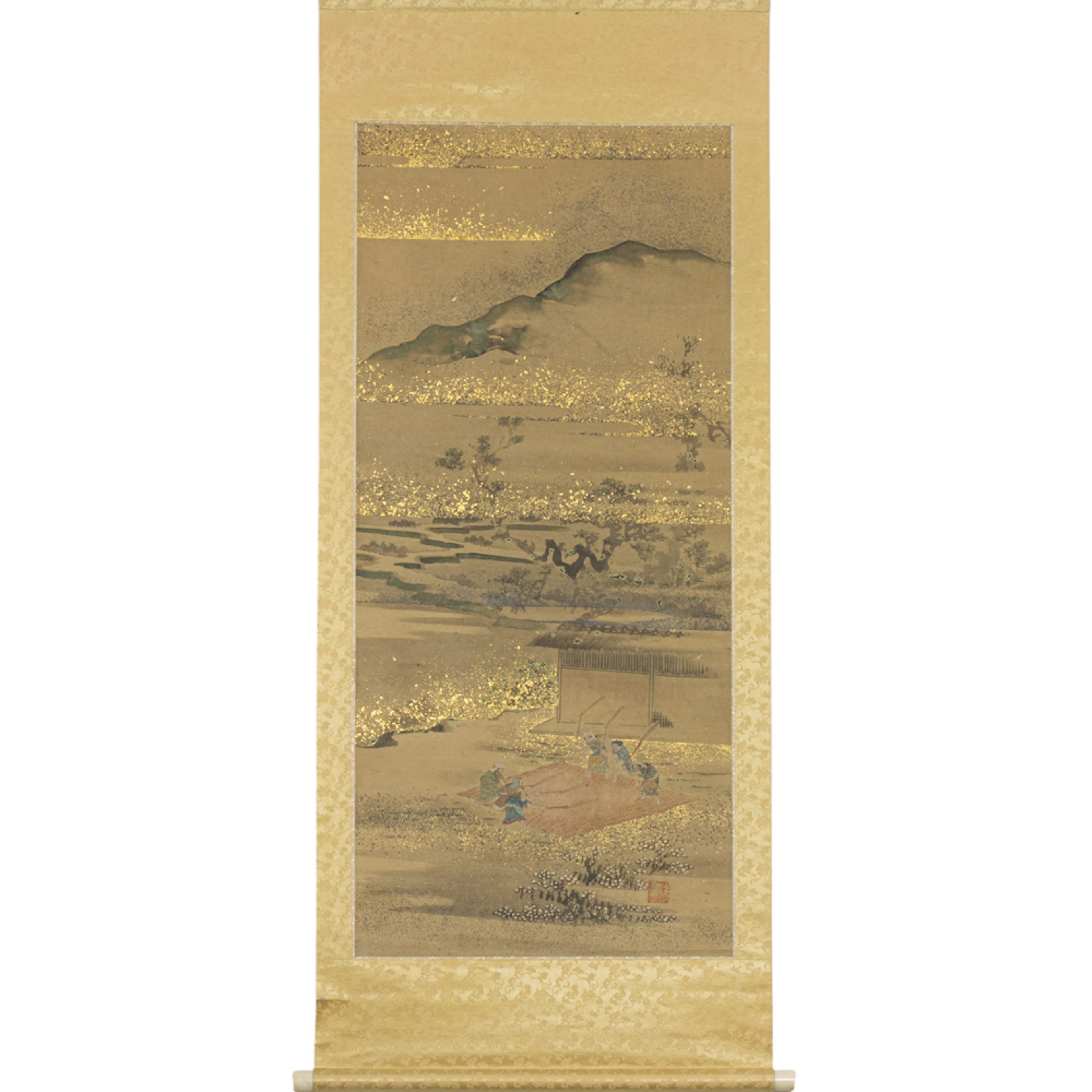 (lot of 2) Japanese watercolor painting