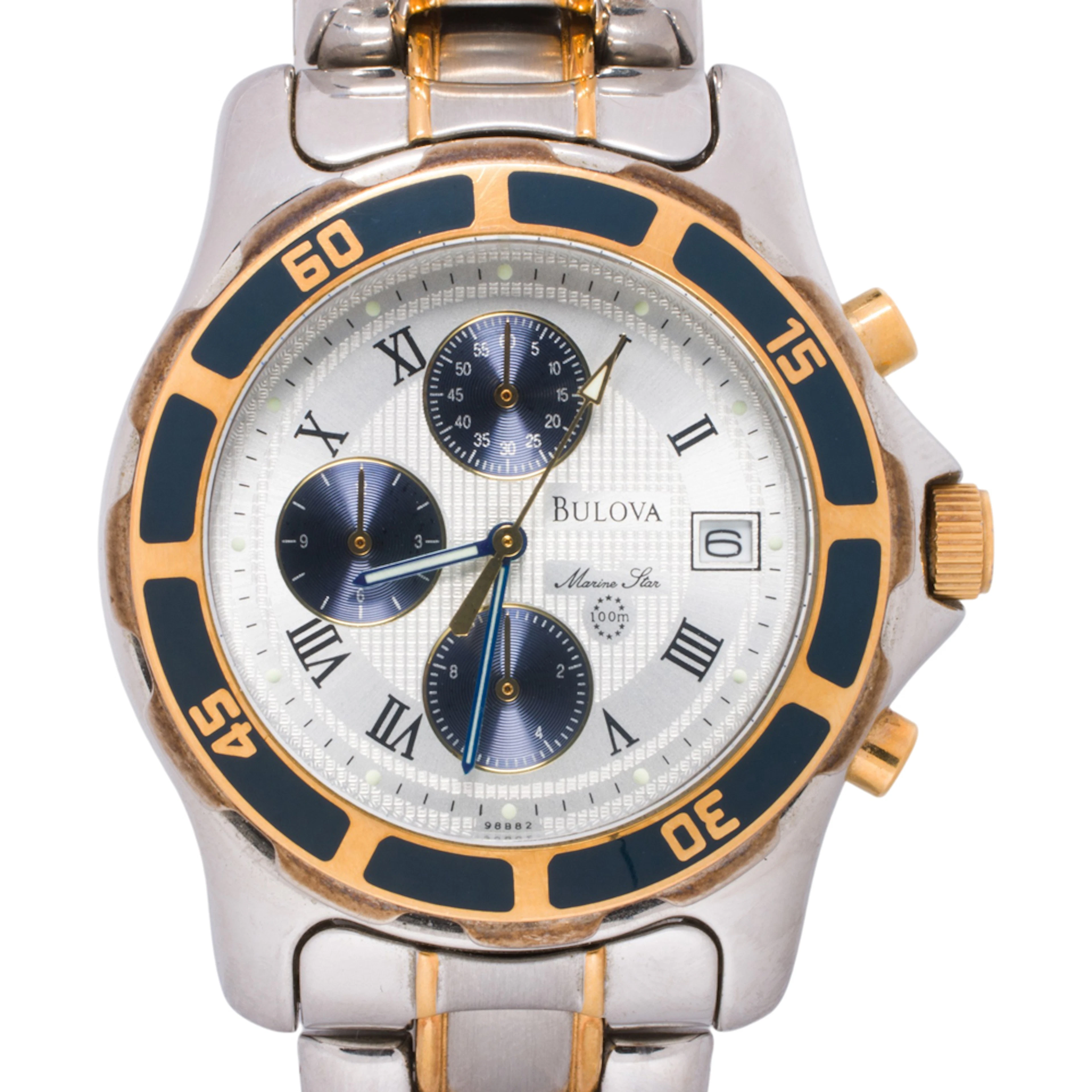 A Bulova Marine Star stainless steel watch