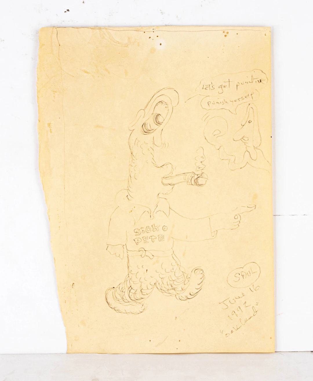 Work on paper, Peter Saul