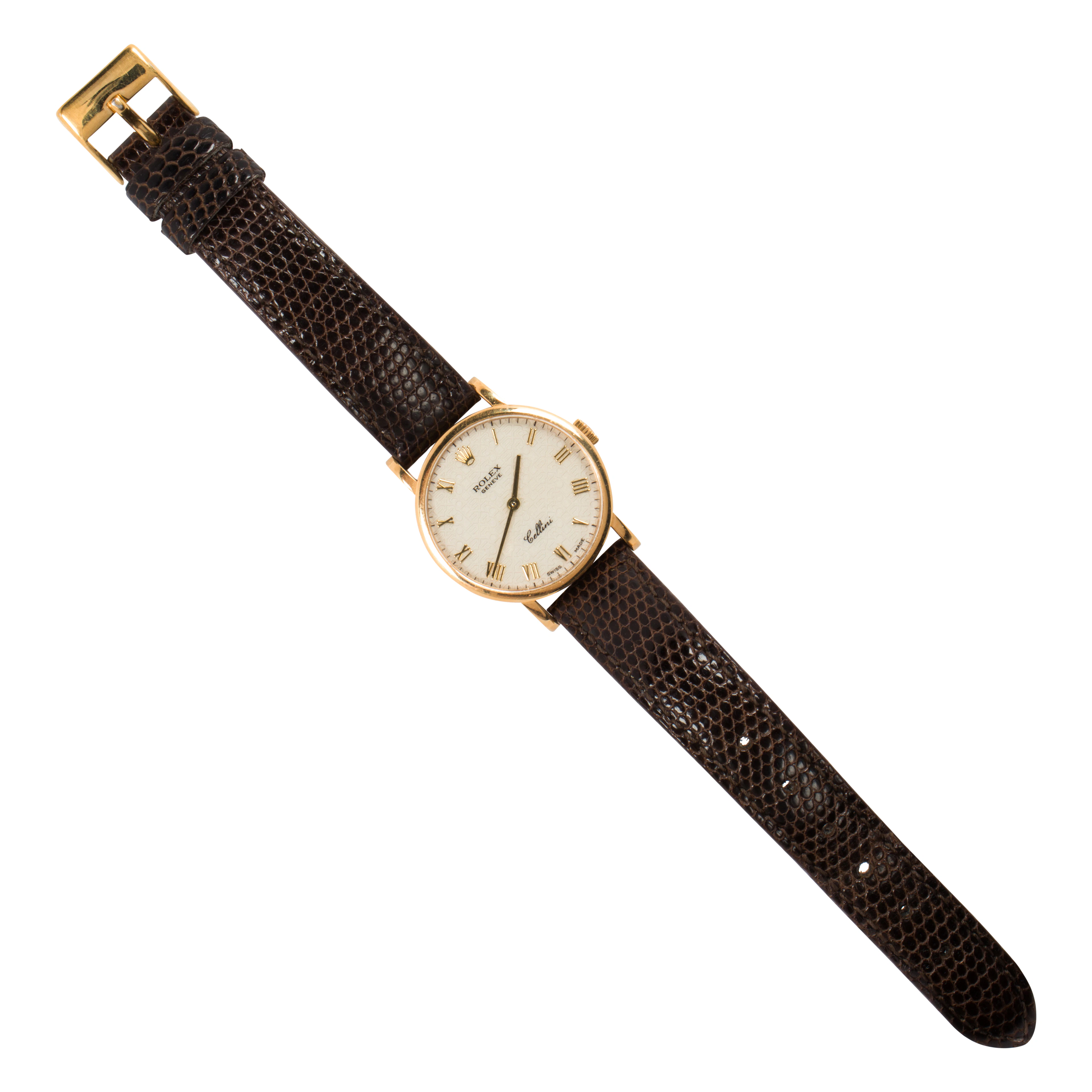 A Rolex Celini 18k gold wrist watch