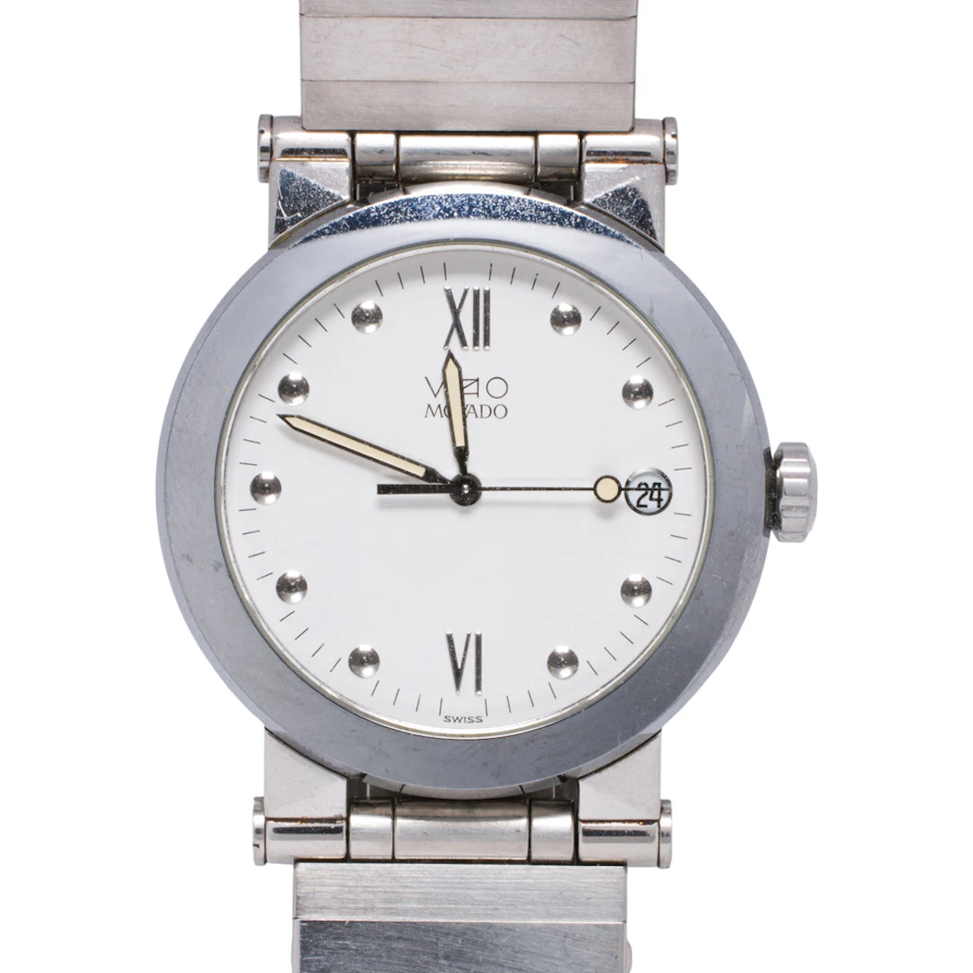A Movado Vizio stainless steel watch