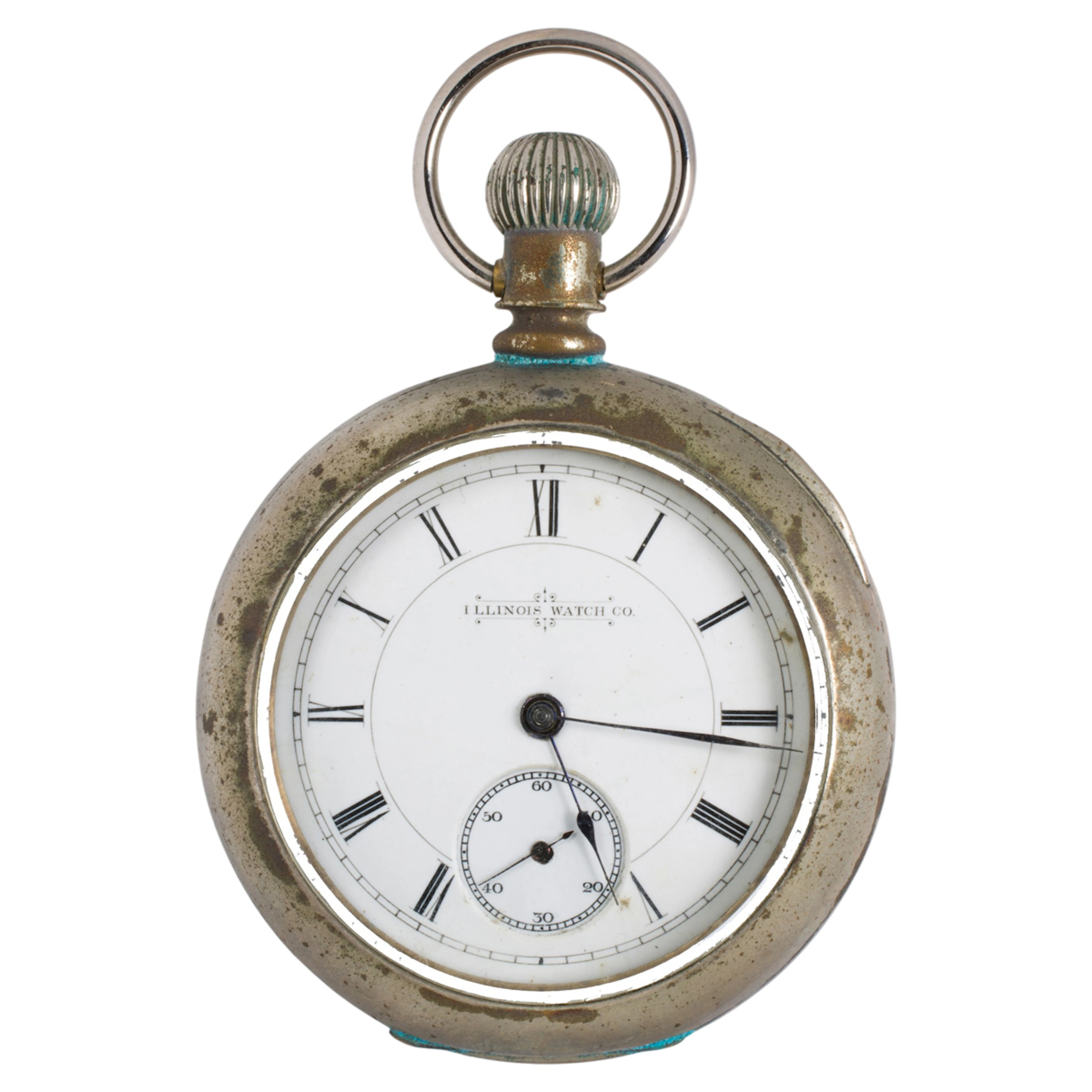 A 1879 Illinois Watch Co metal pocket watch