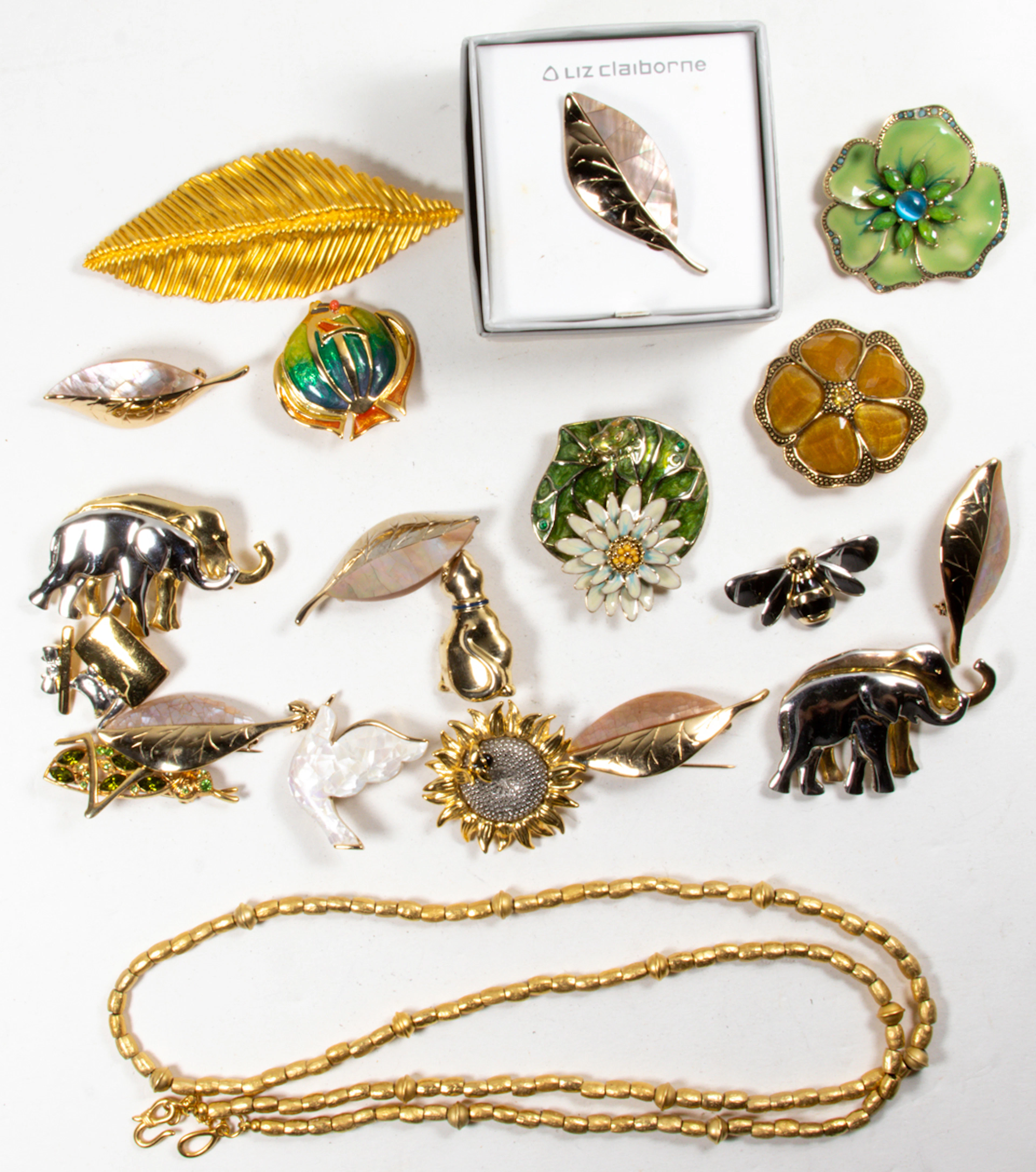 Twenty pieces of Liz Claiborne costume jewelry