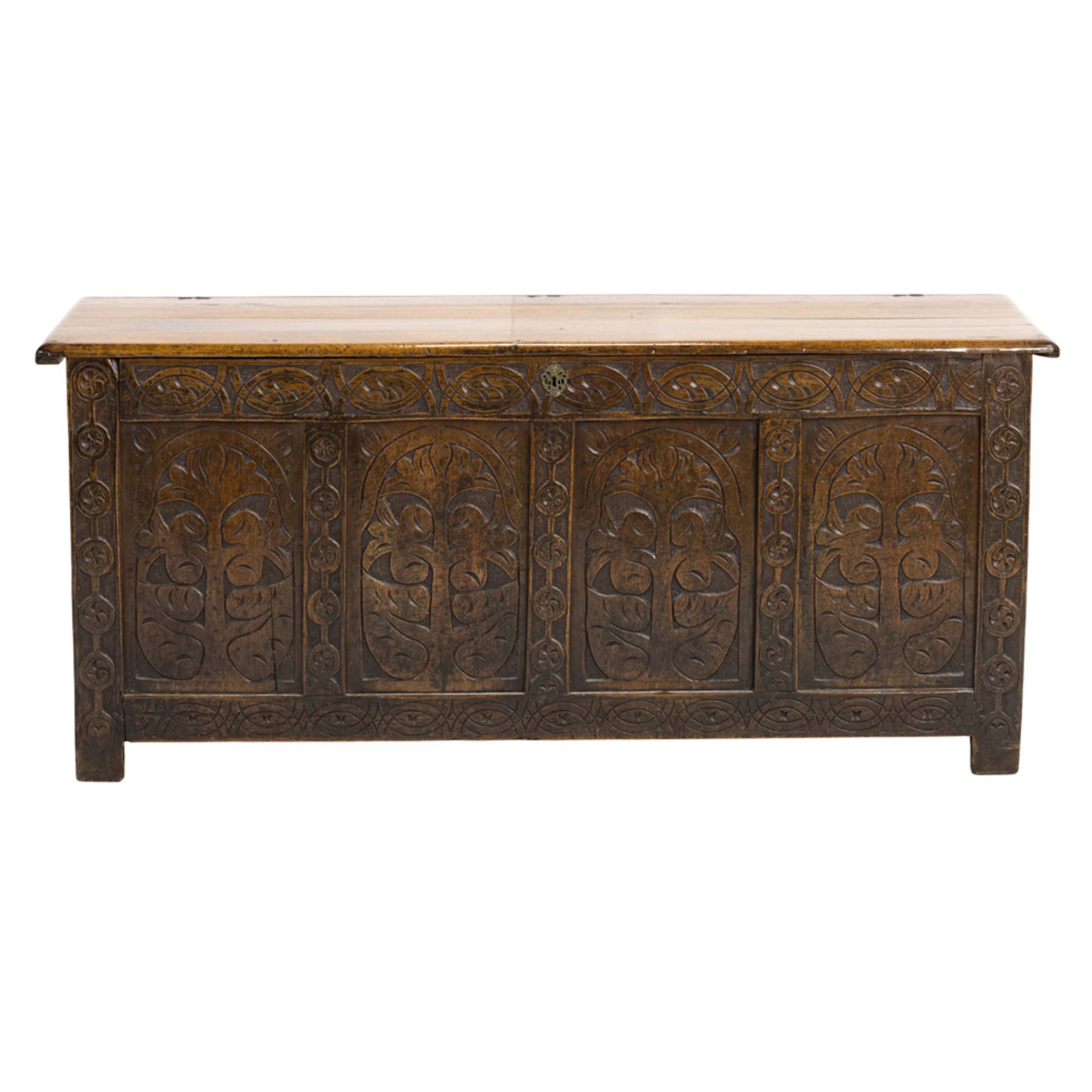 A Georgian coffer 18th century