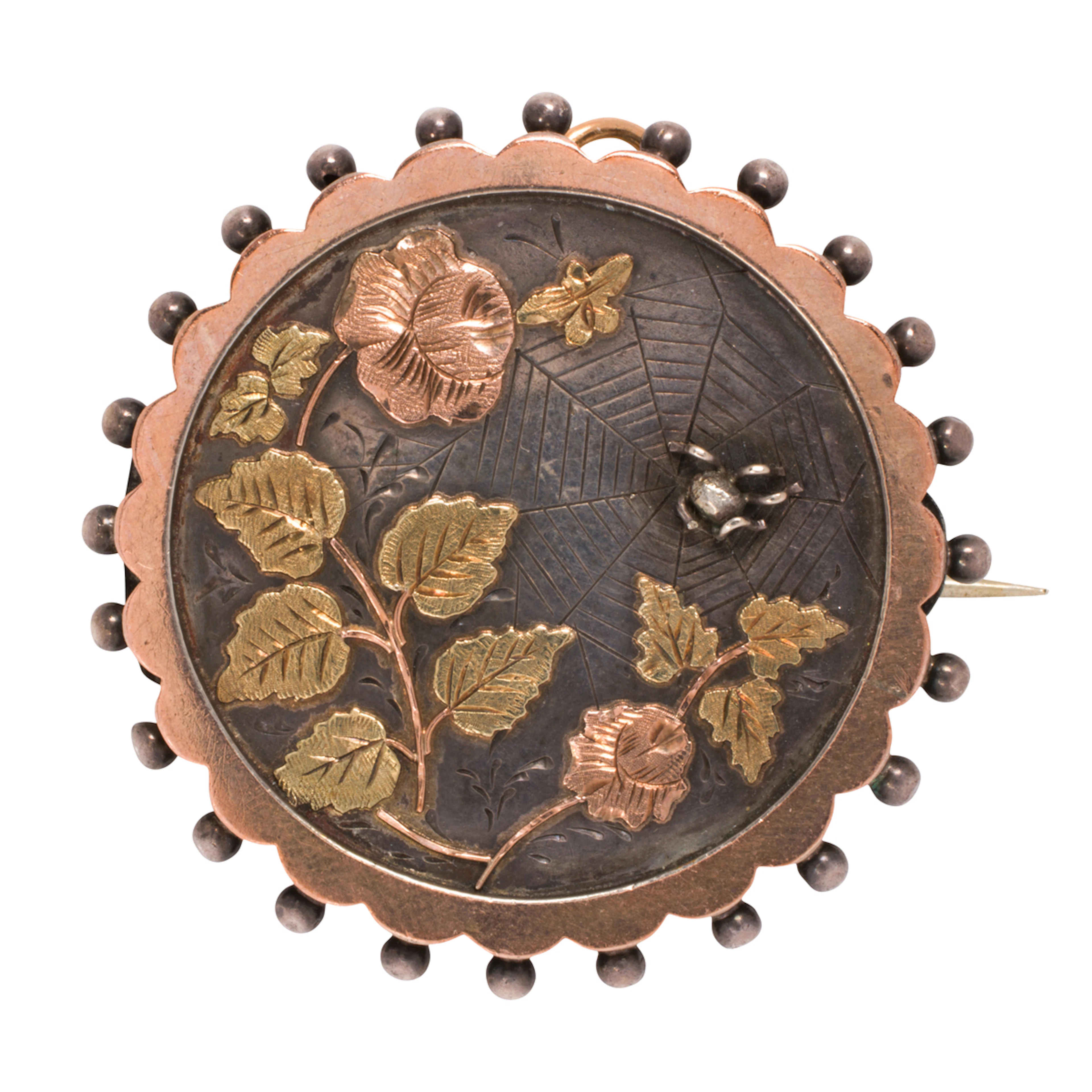 A Victorian silver pendant-brooch